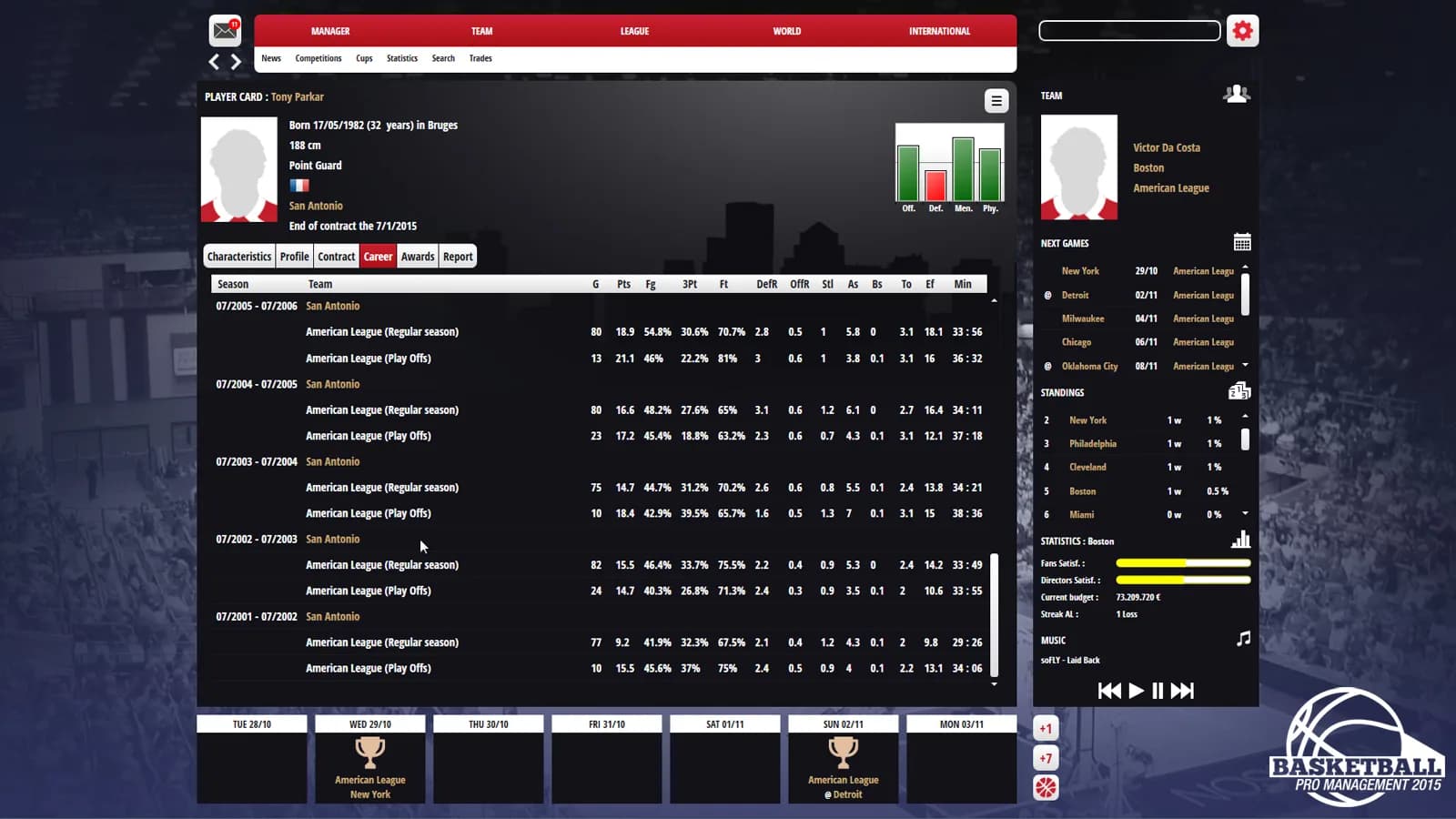 Basketball Pro Management 2015 görsel 9