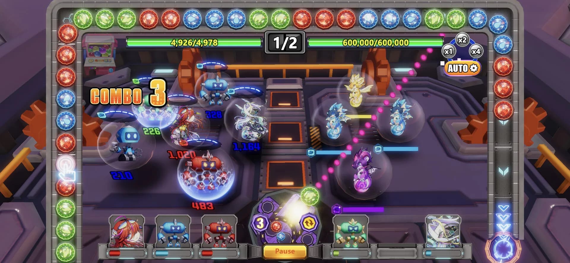 Mining Heroes：Puzzle RPG görsel 5