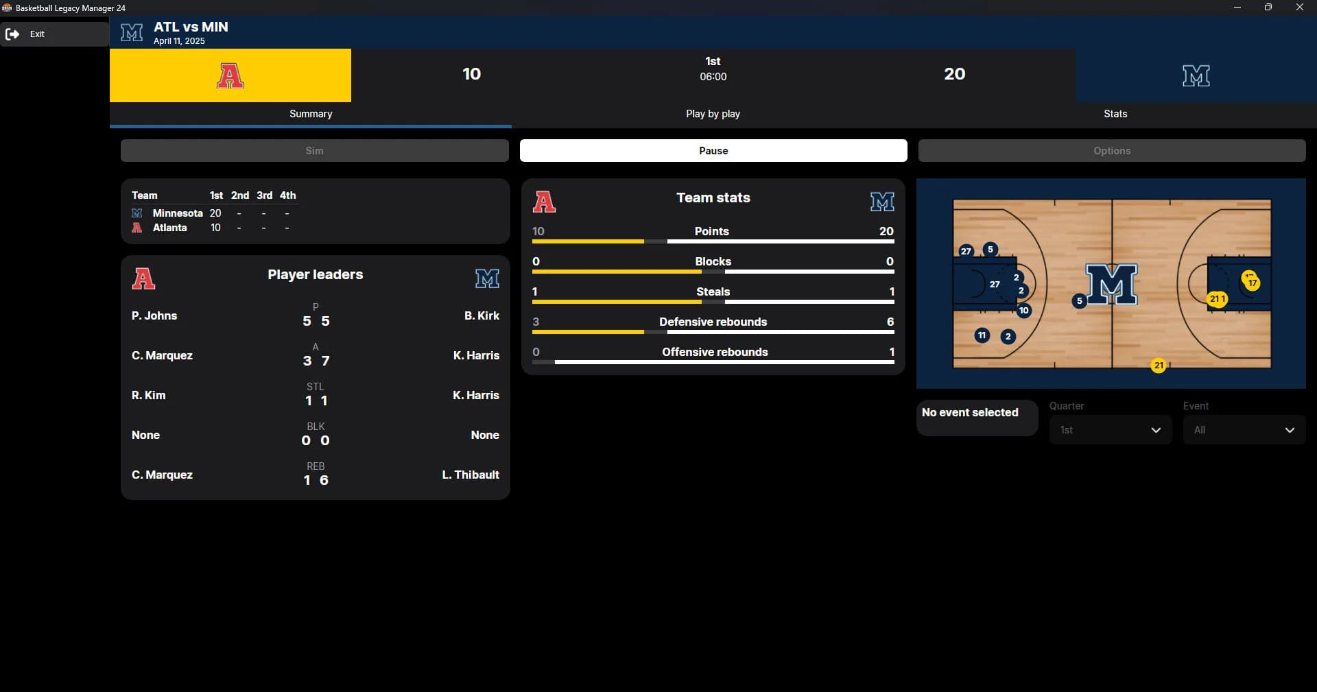Basketball Legacy Manager 25 görsel 3