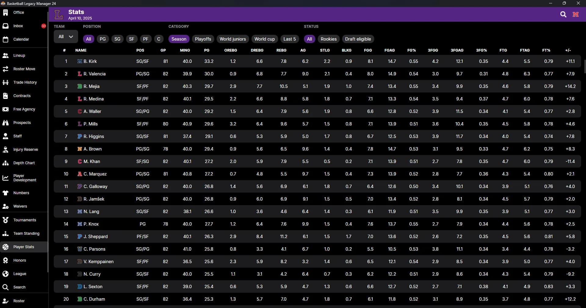 Basketball Legacy Manager 25 görsel 4