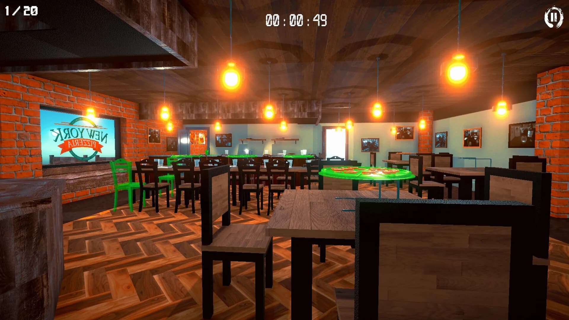 3D PUZZLE - Pizza Shop 2 görsel 3