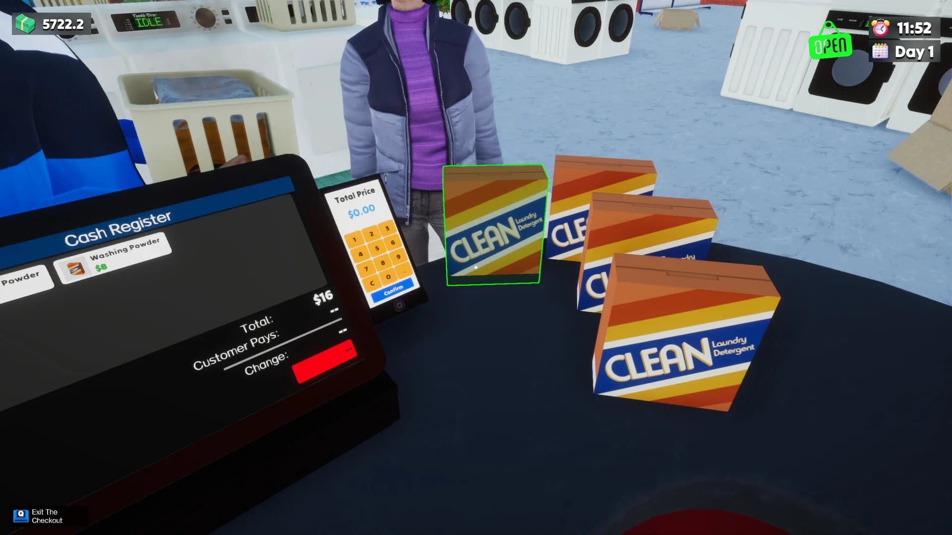Laundry & Supermarket Simulator görsel 5