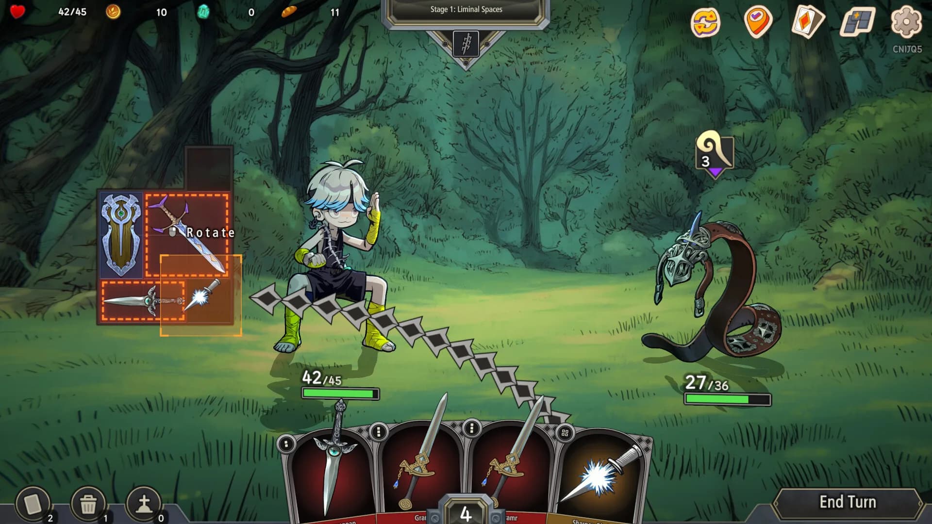 Pocket Legend : Inventory Roguelike Deckbuilder görsel 2