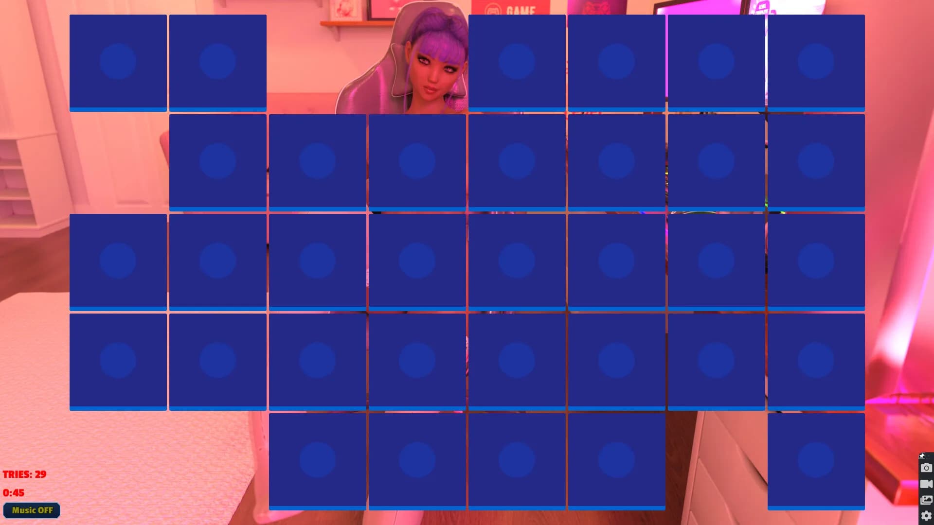 Sexy Memory Puzzle - Gamer Girl görsel 4