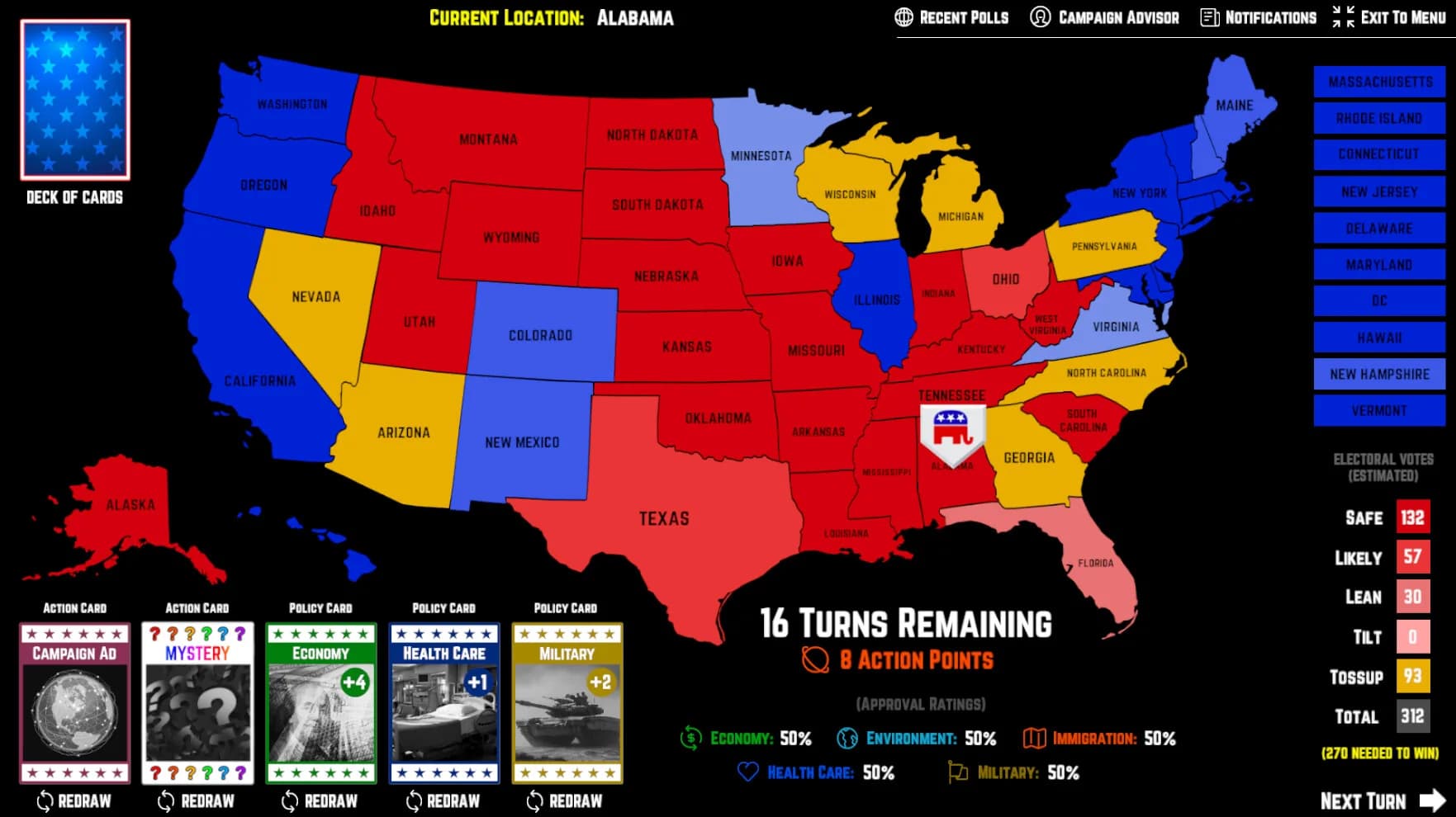 American Election Simulator görsel 2