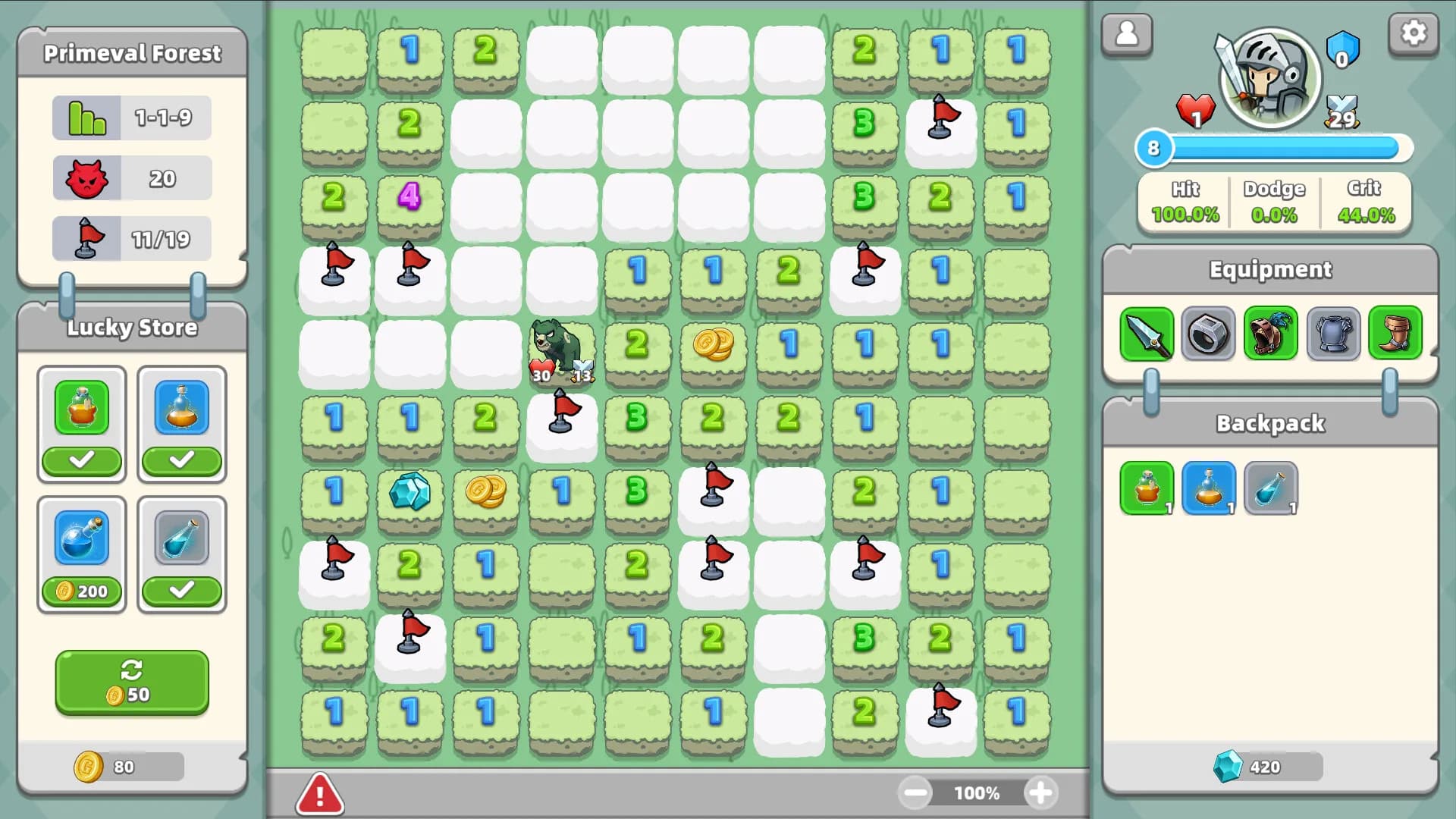 Minesweeper & Dungeon RPG - 扫雷与地下城 görsel 2
