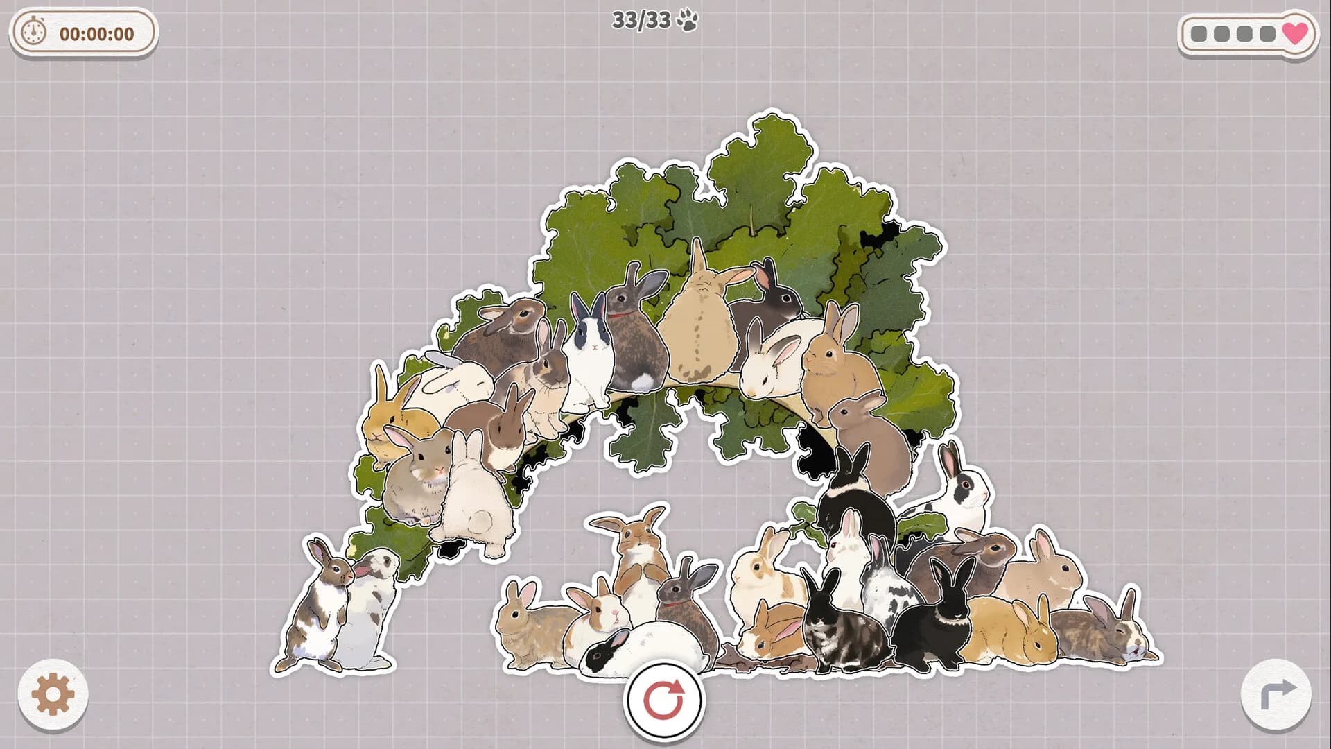 Bunnies Huddled Together görsel 4