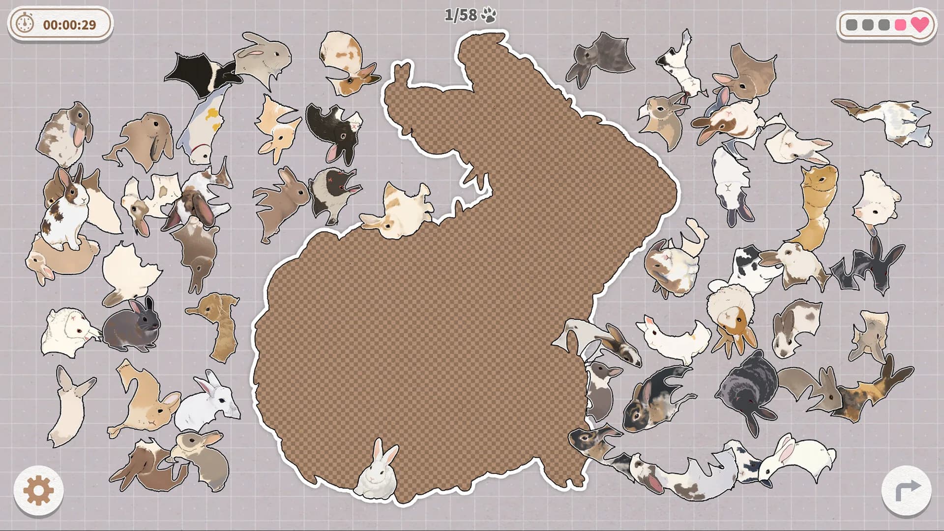 Bunnies Huddled Together görsel 8