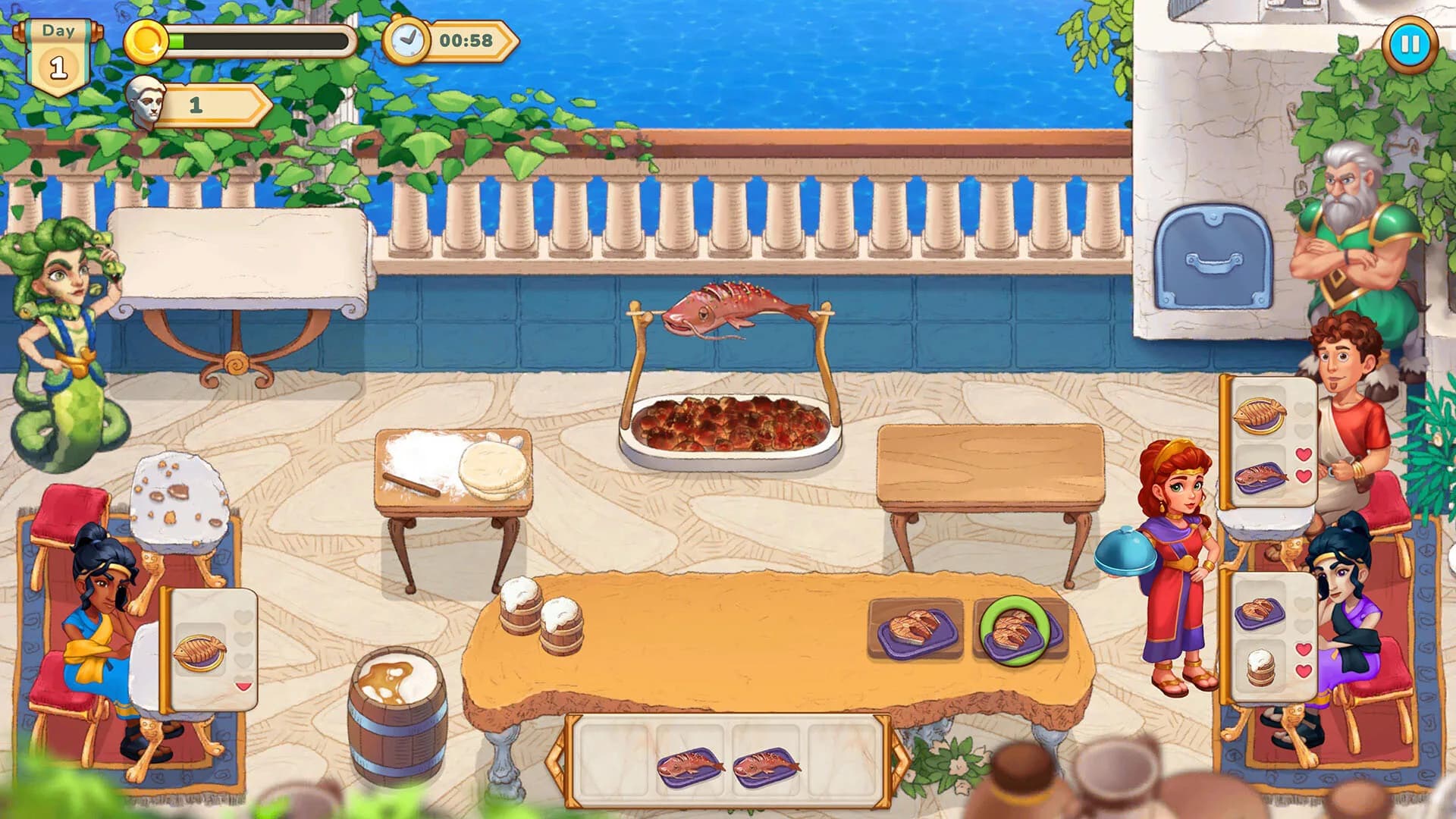 Greek Kitchen Frenzy: Dionysus görsel 12