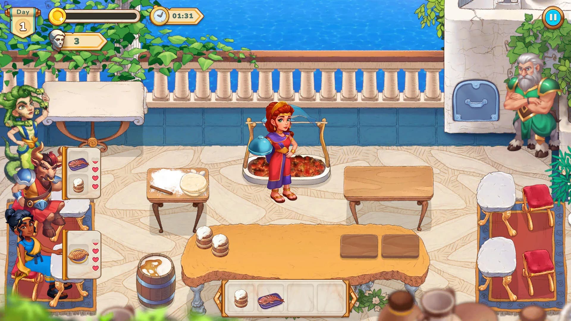Greek Kitchen Frenzy: Dionysus görsel 11