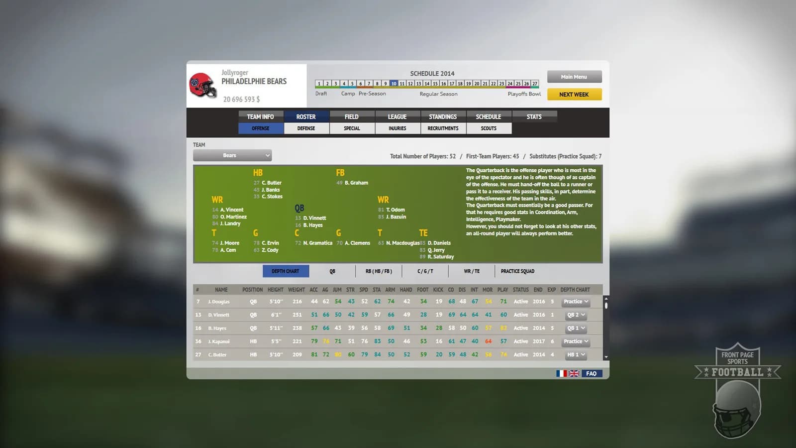 Front Page Sports Football görsel 16