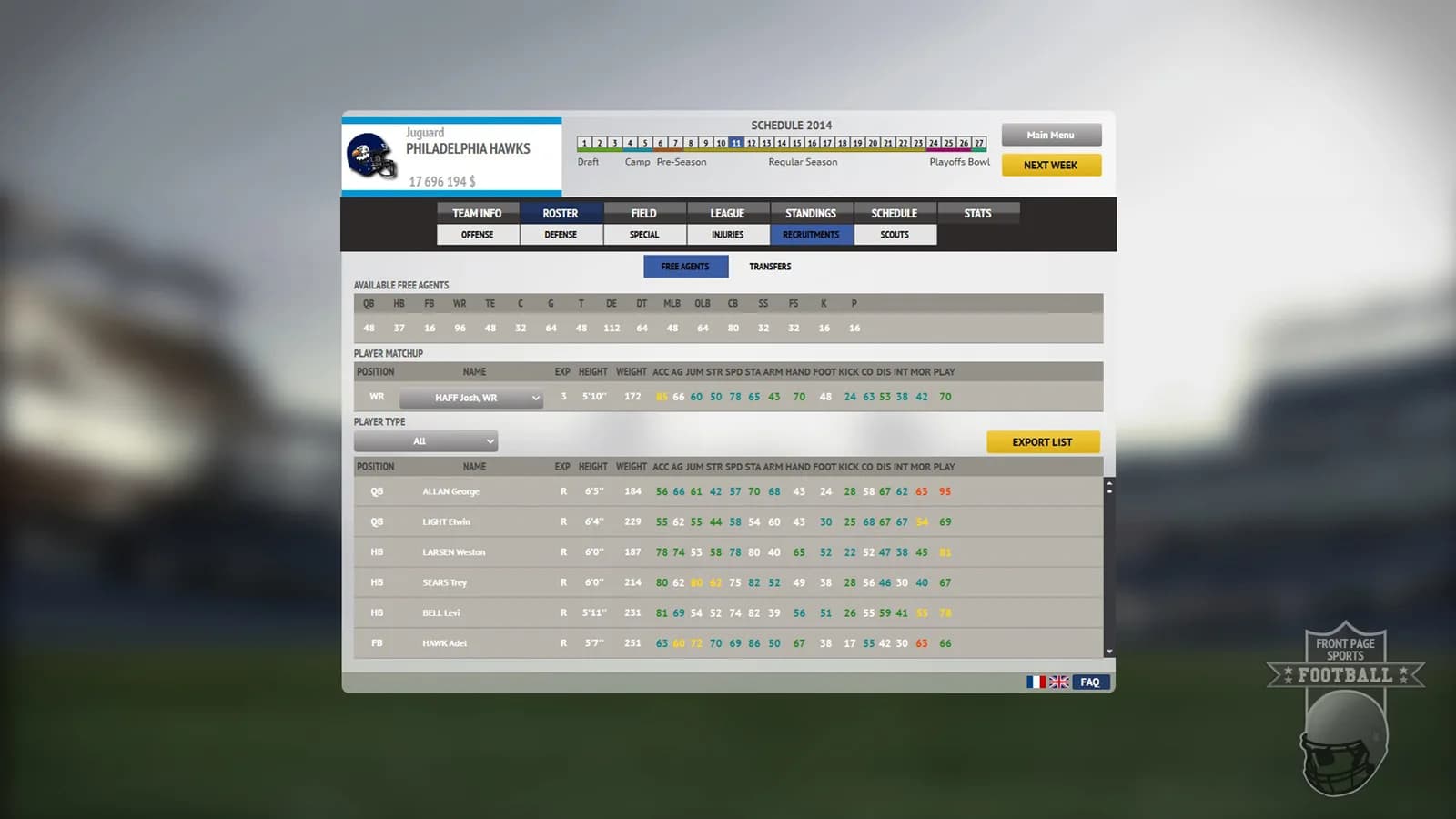 Front Page Sports Football görsel 8