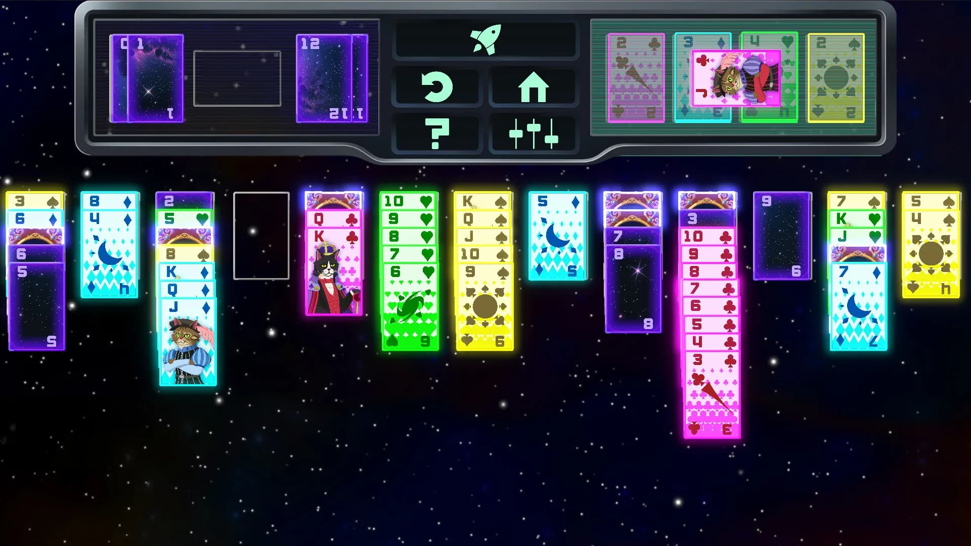 Space Cat Solitaire görsel 2