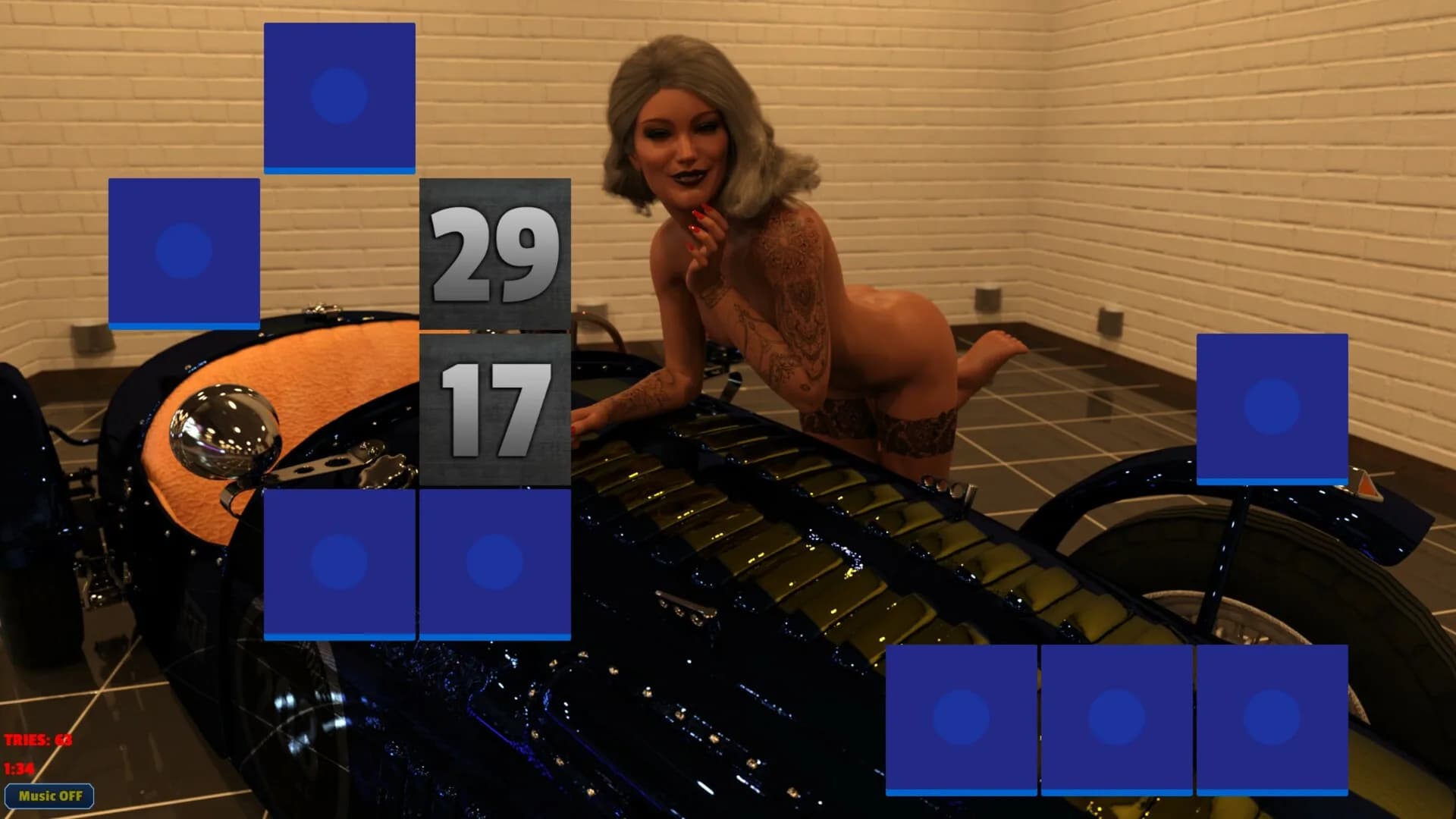 Sexy Memory Puzzle - Sports Car Futanari görsel 6