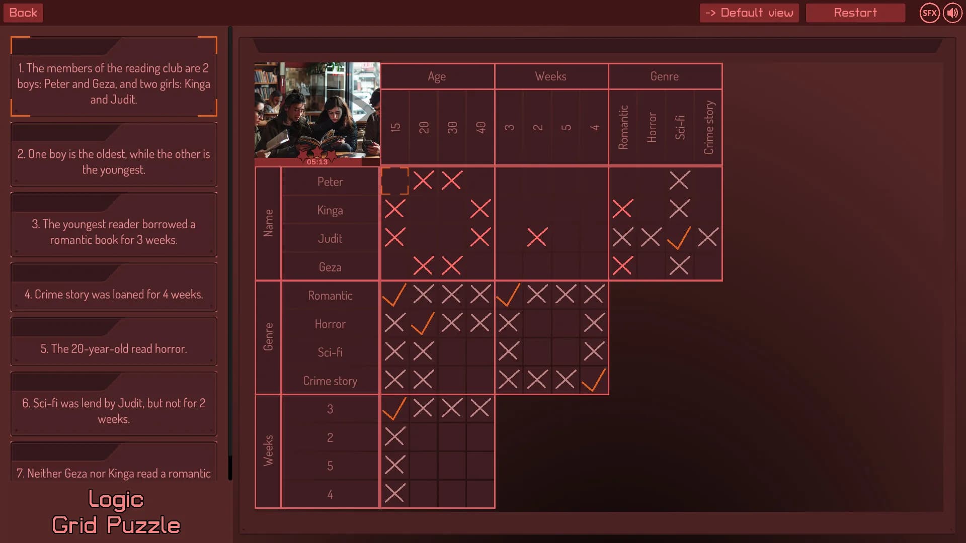 Logic Grid Puzzle görsel 14