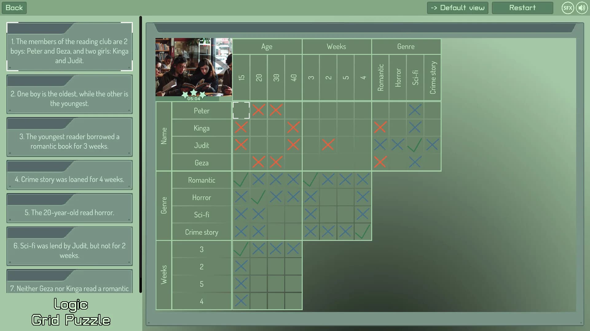 Logic Grid Puzzle görsel 15