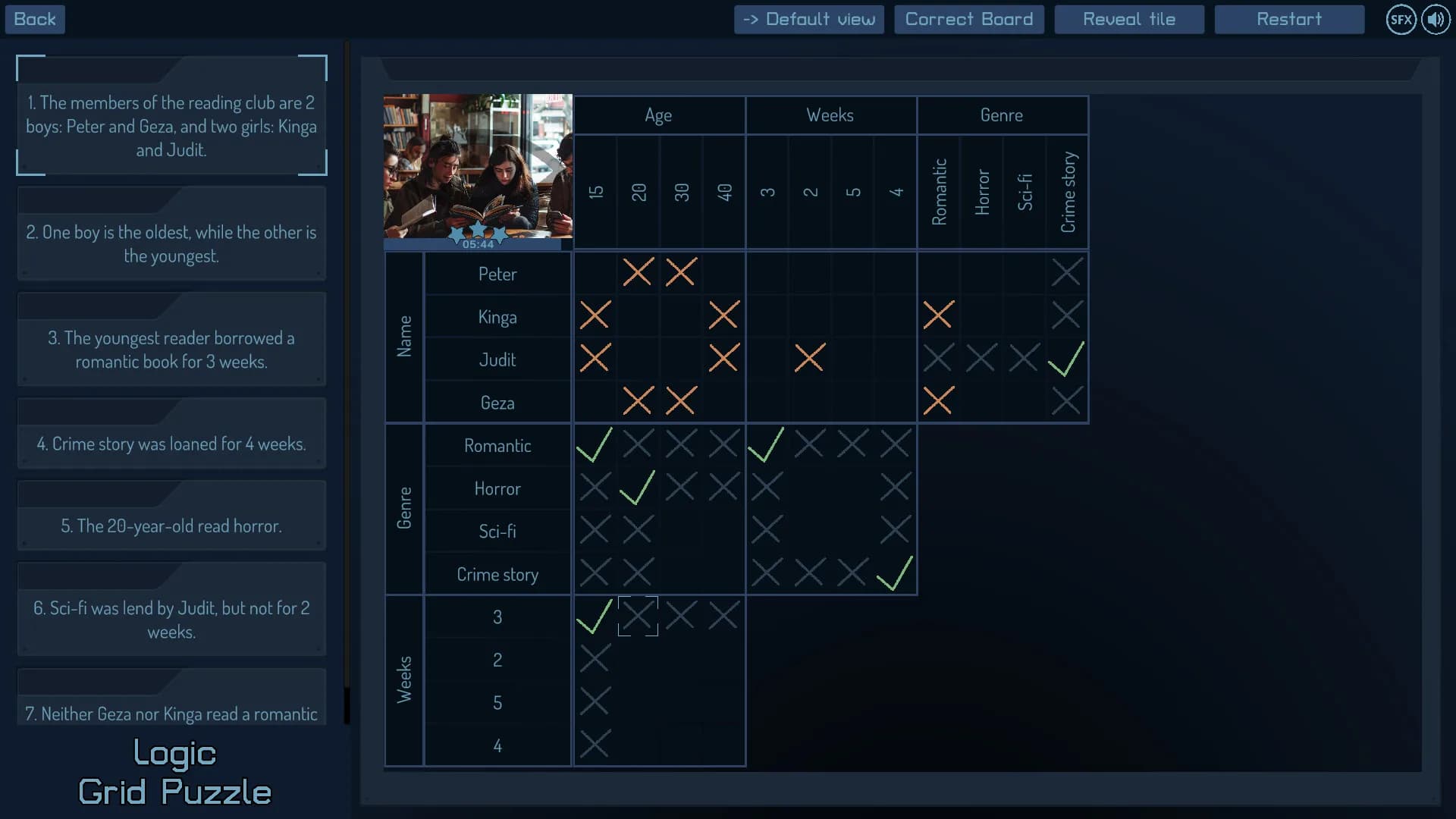 Logic Grid Puzzle görsel 4
