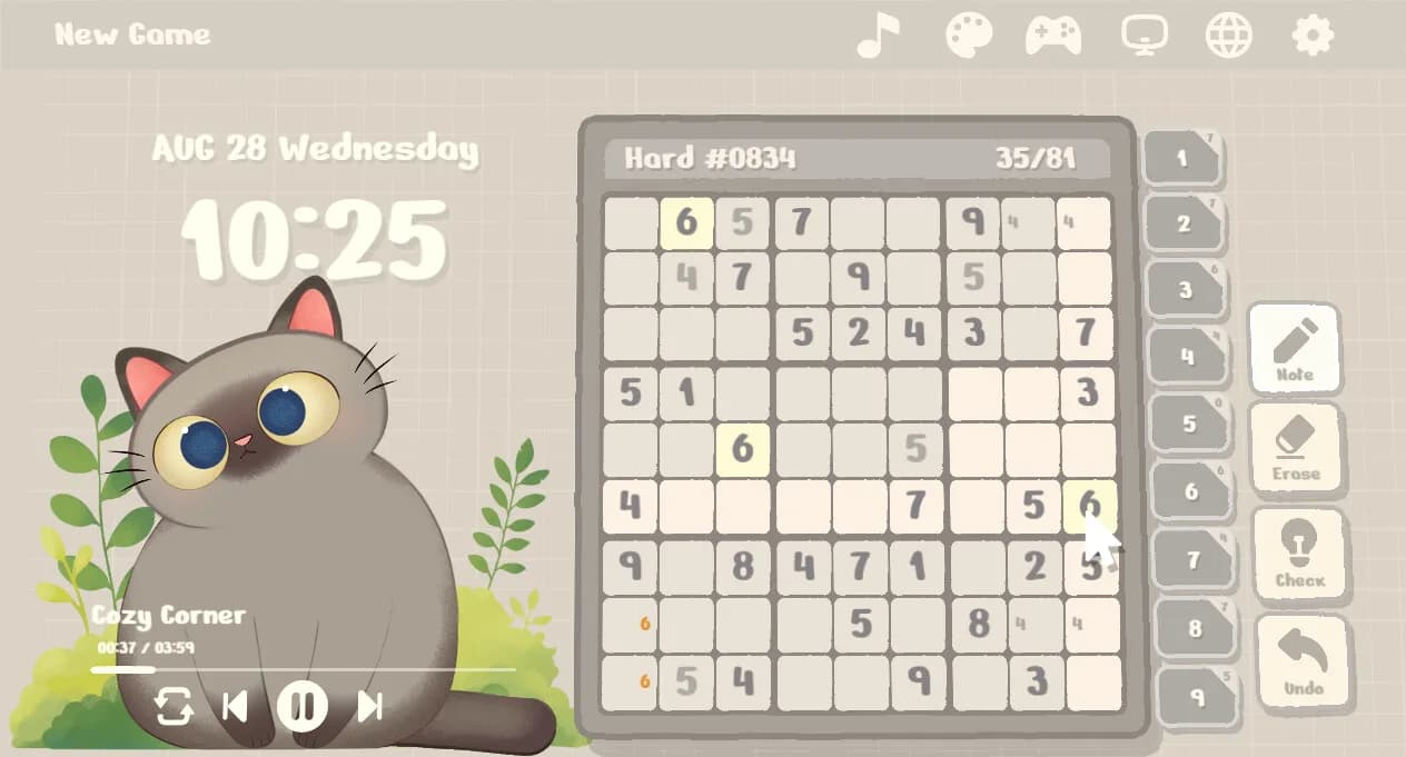 Cozy Sudoku görsel 3