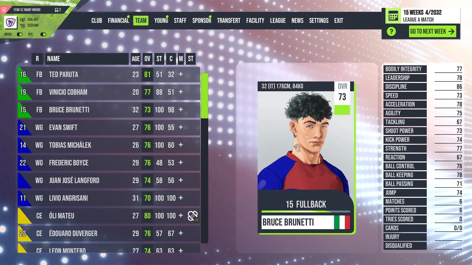 Rugby Tycoon Rugby Rovigo Delta görsel 3