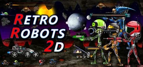 RETRO ROBOTS 2D görsel 1