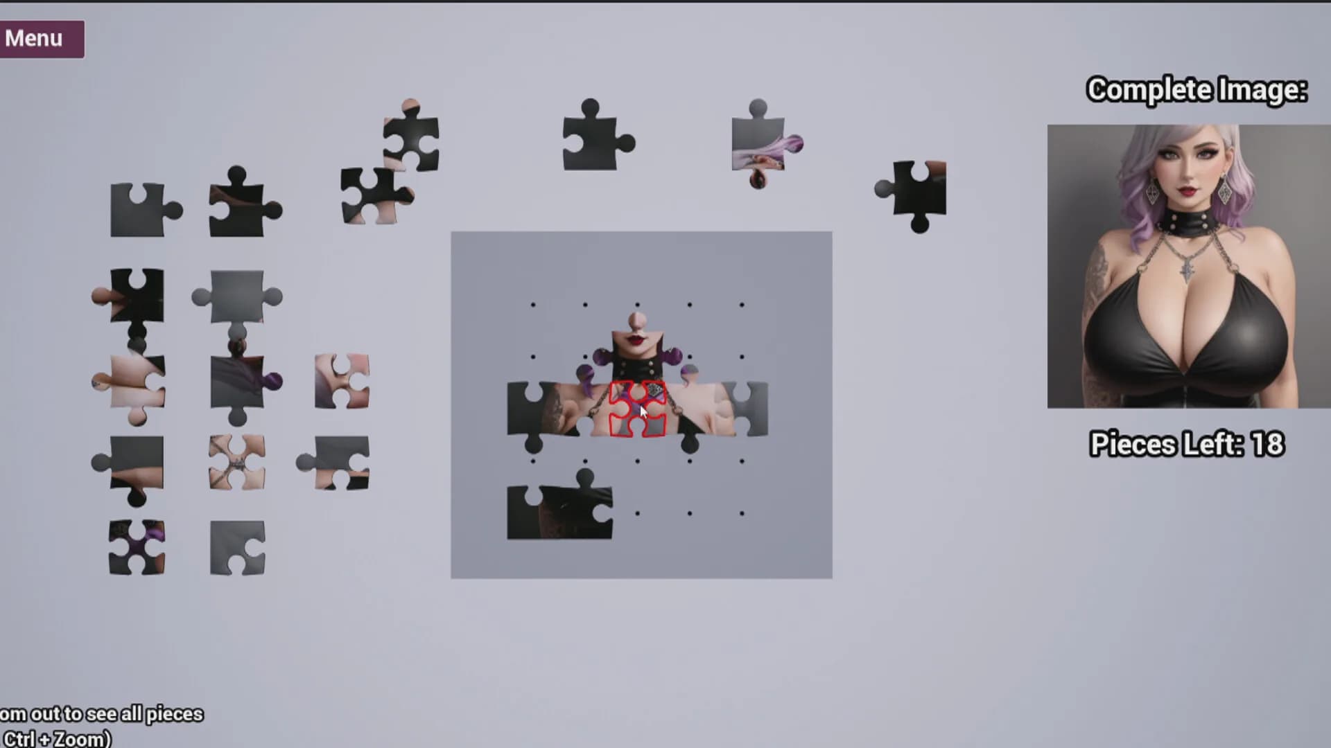 Big-Breasted Goth Mommies - Sex Puzzles görsel 7