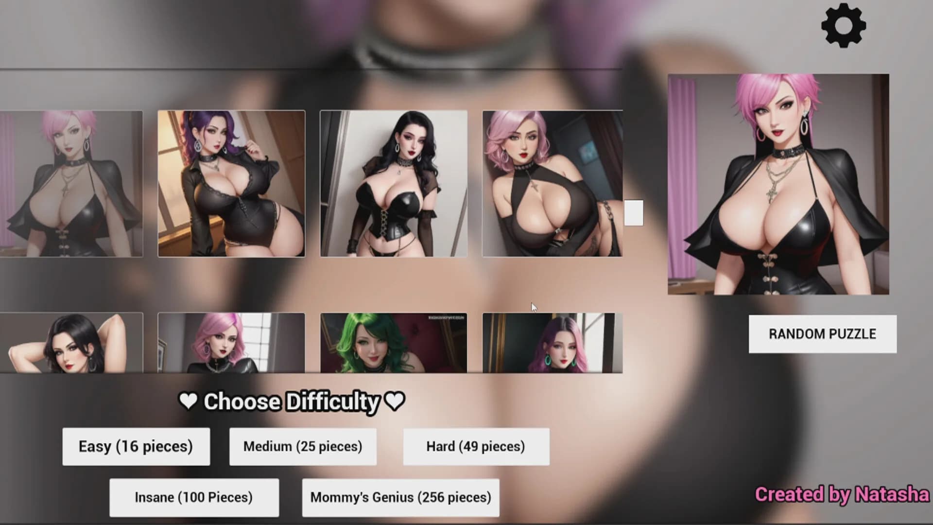 Big-Breasted Goth Mommies - Sex Puzzles görsel 8