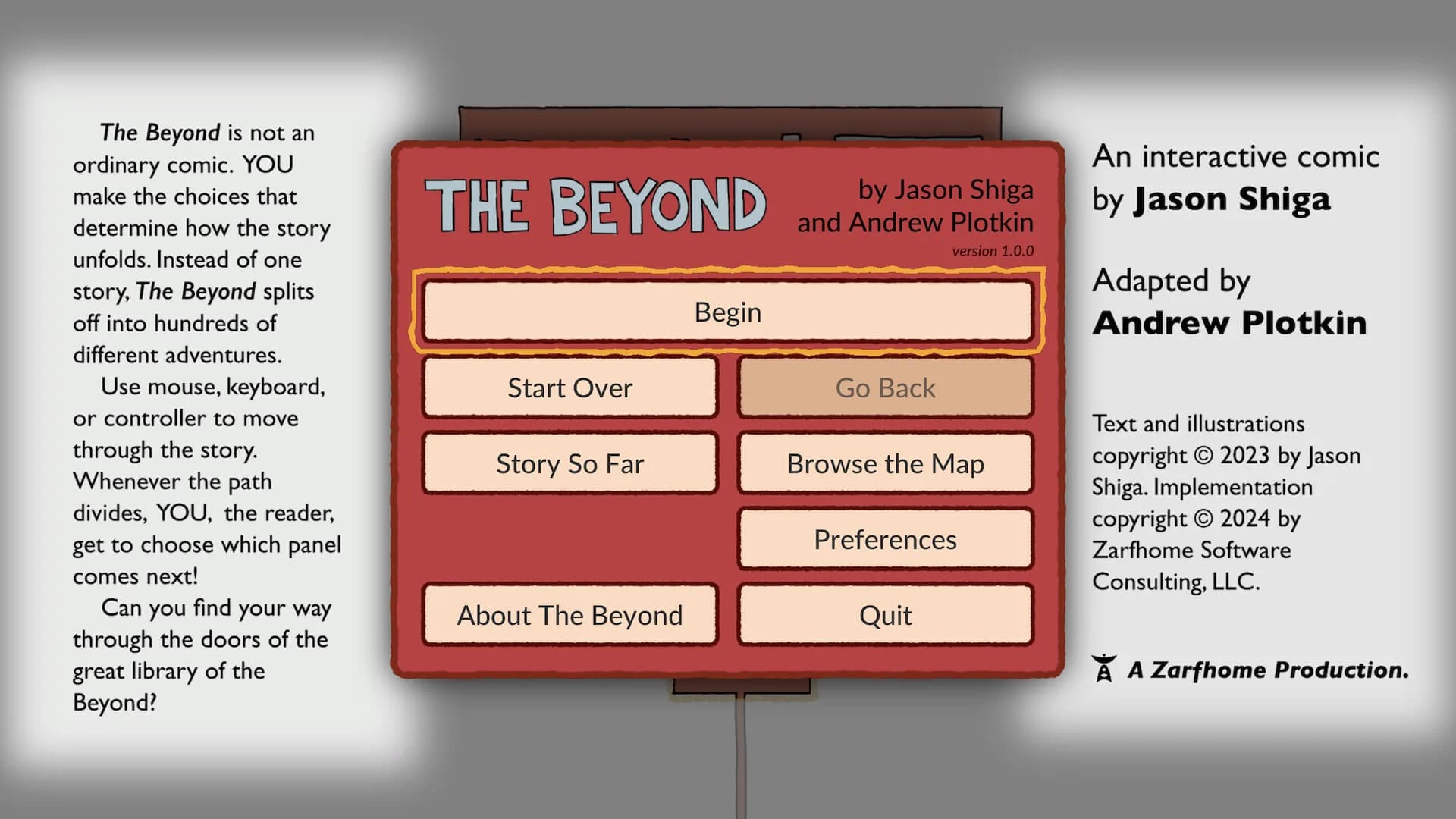 The Beyond: An Interactive Comic Book görsel 7