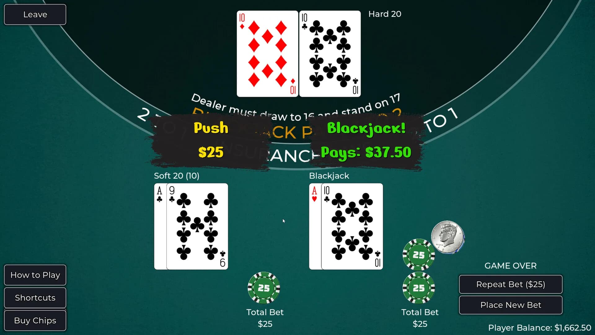 Player vs. Dealer Blackjack görsel 15