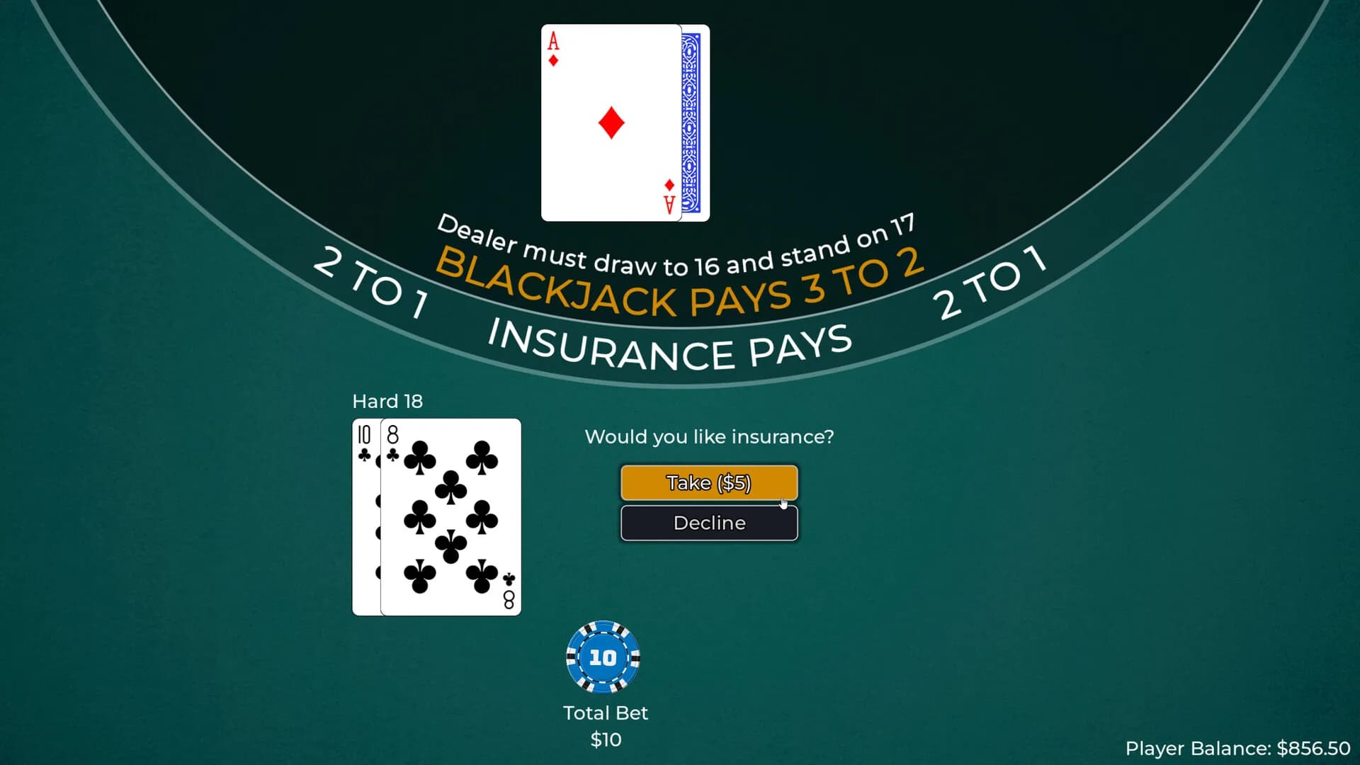 Player vs. Dealer Blackjack görsel 18
