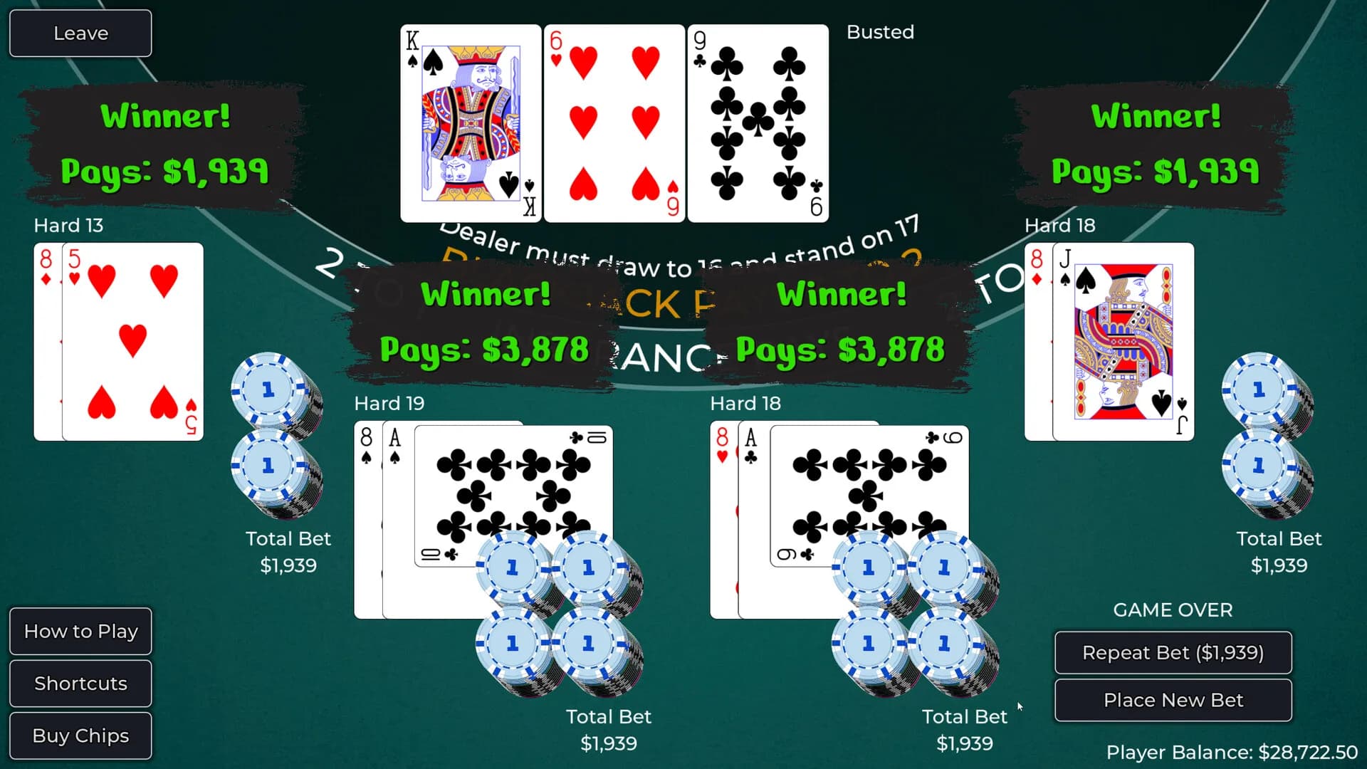 Player vs. Dealer Blackjack görsel 5