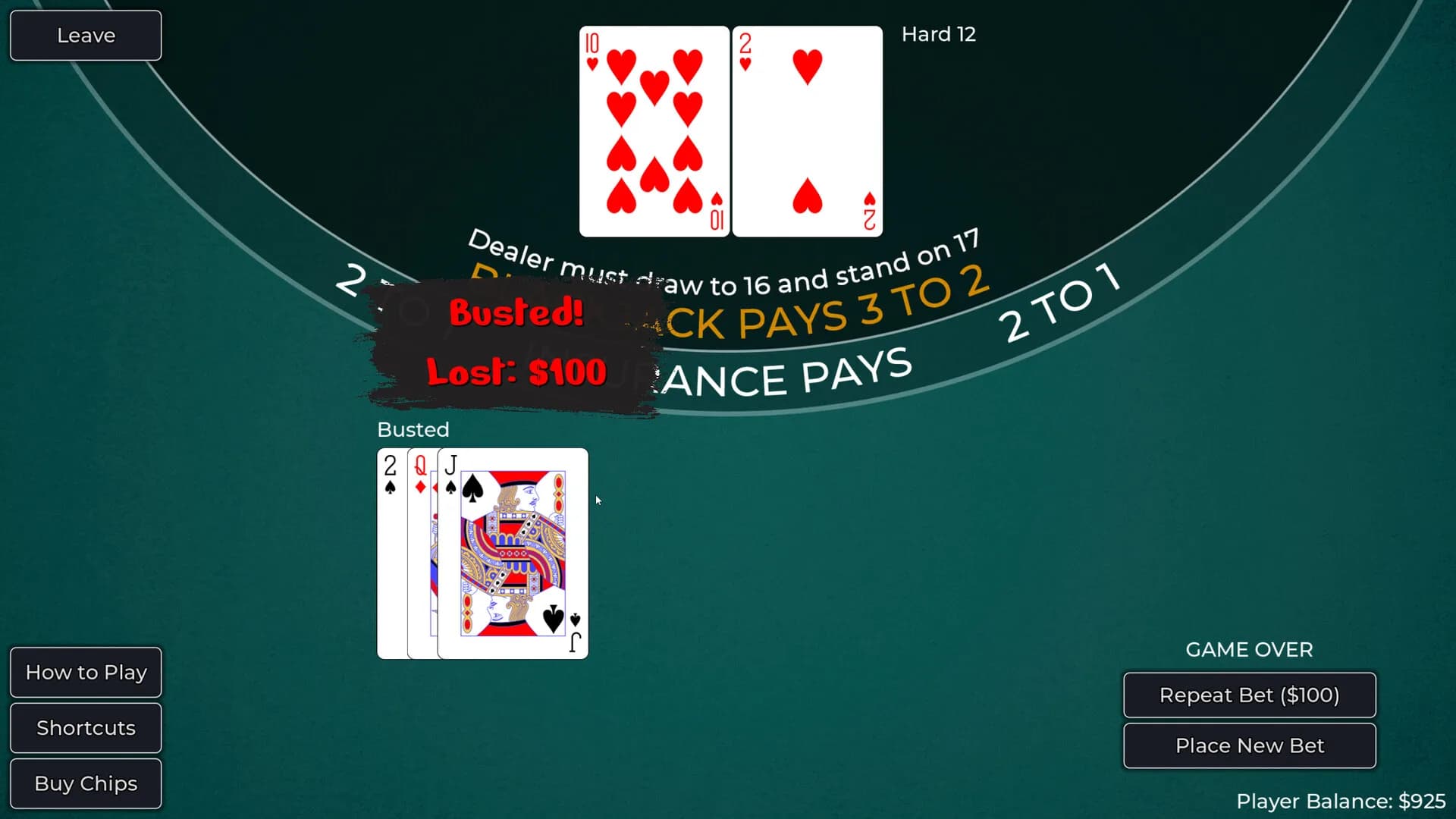 Player vs. Dealer Blackjack görsel 8