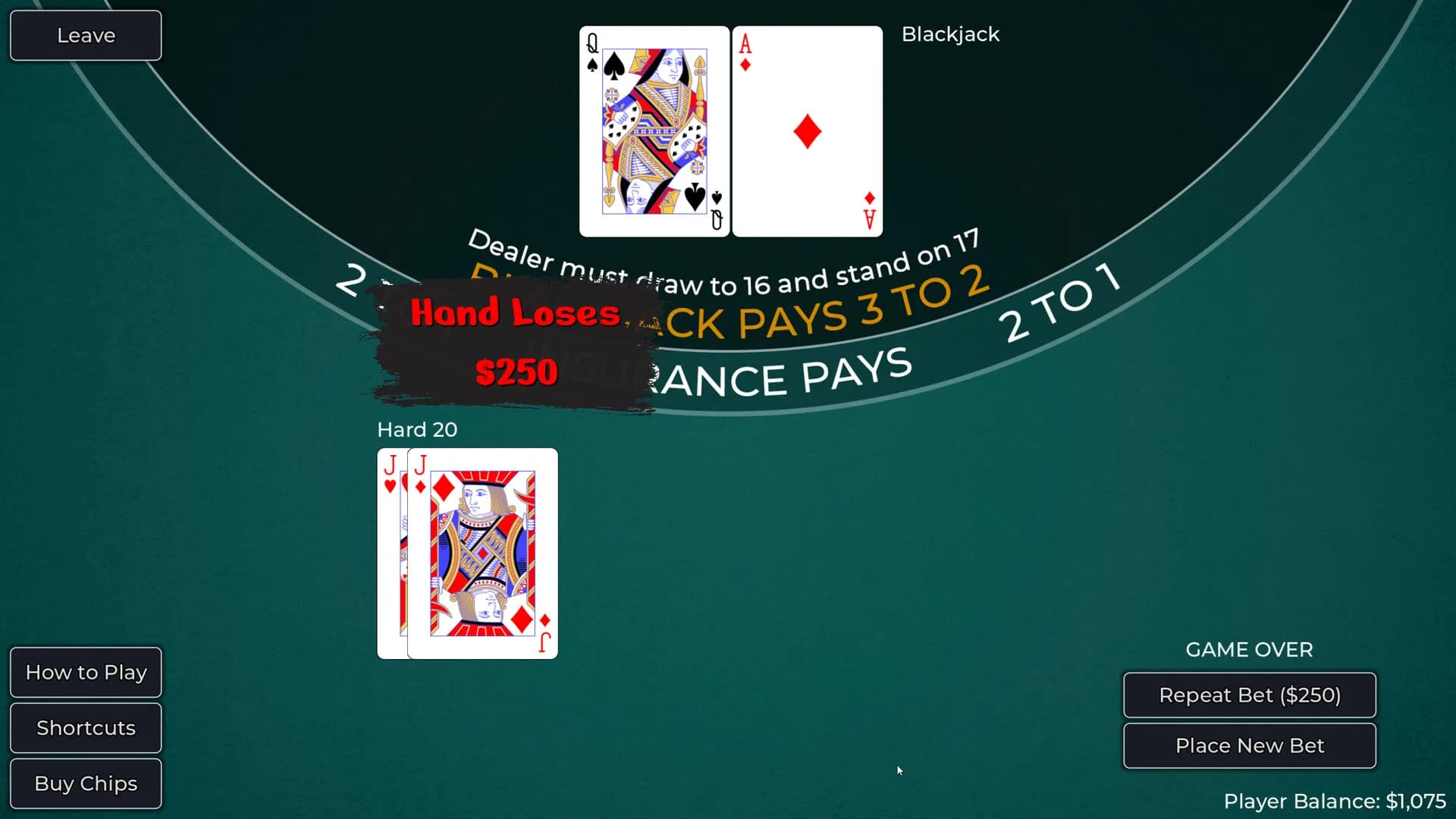 Player vs. Dealer Blackjack görsel 9