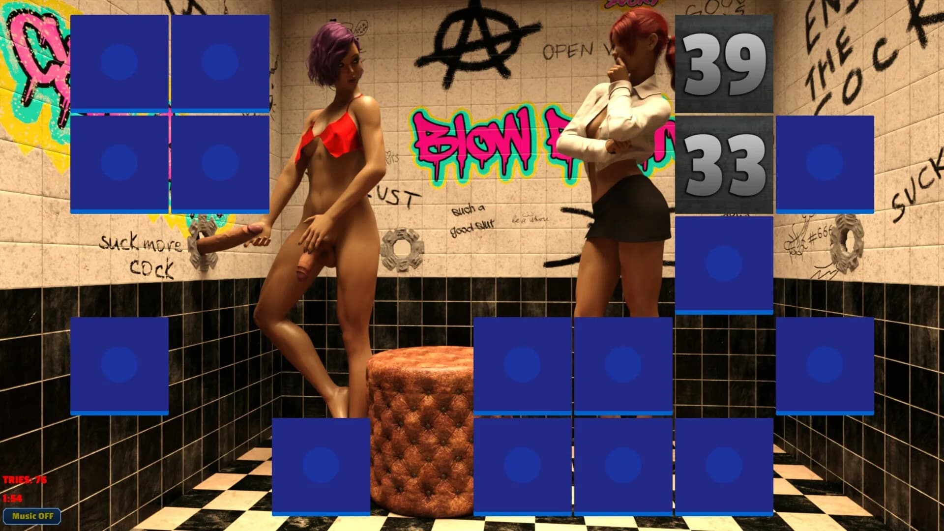 Sexy Memory Puzzle - Futanari Gloryhole görsel 2