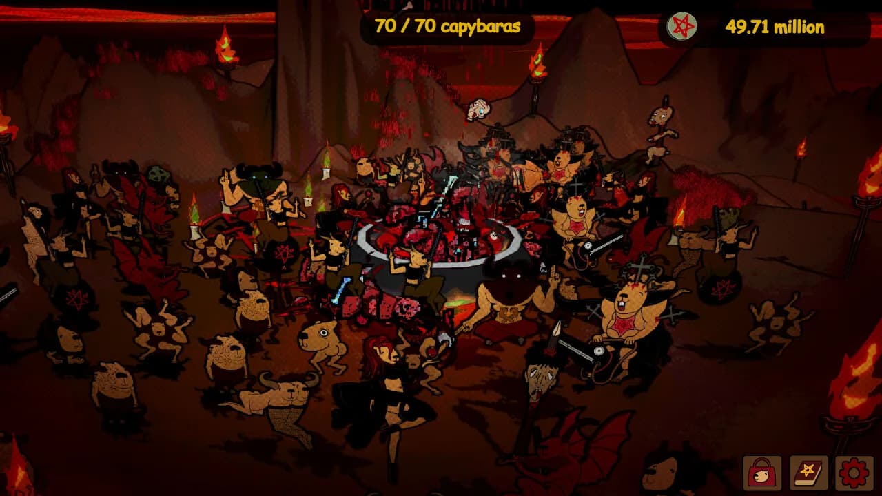 Capybaras Chill in Hell görsel 2