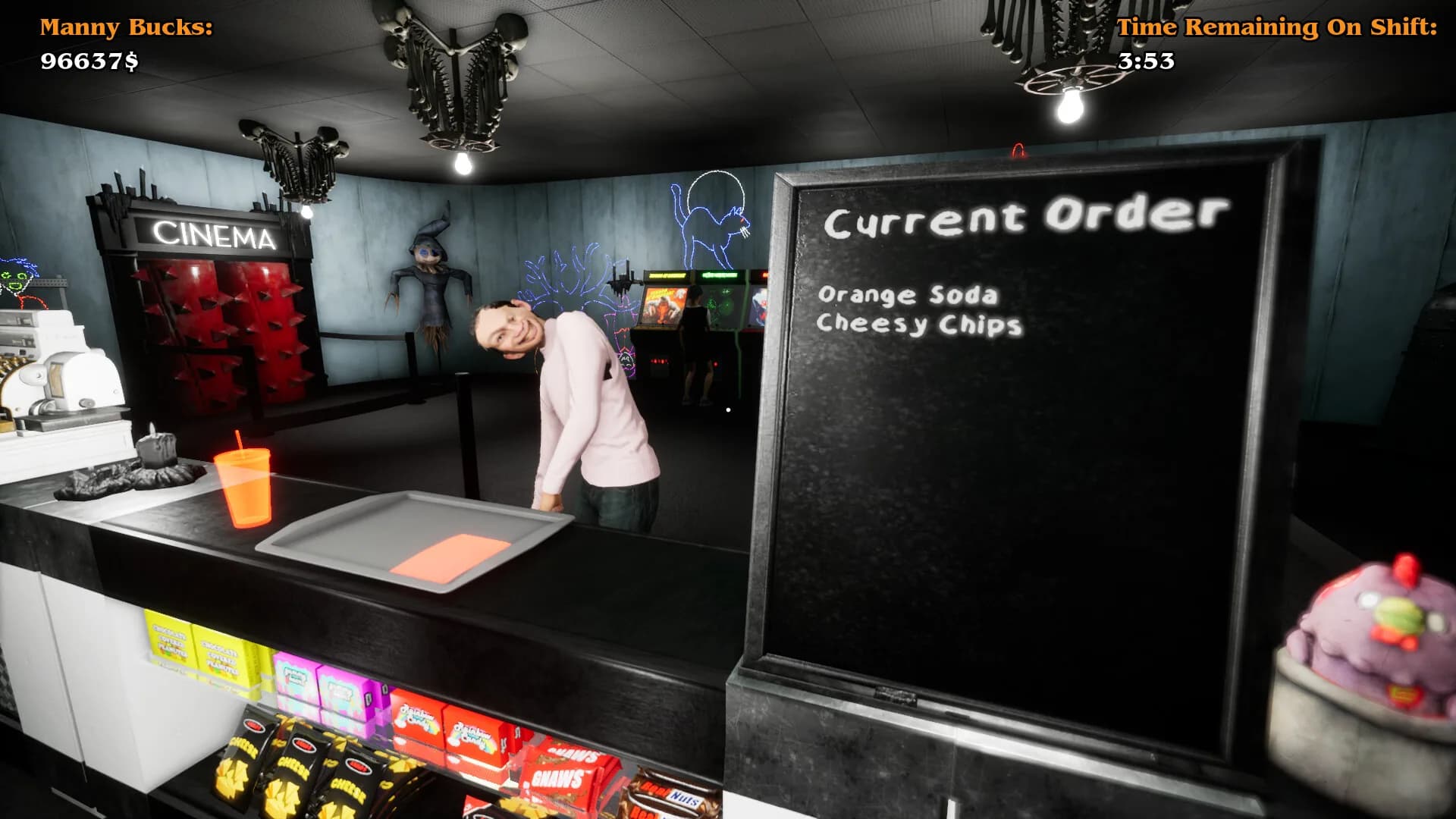 Manny's Murderous Movie Theater - The Snackbar Simulator görsel 3