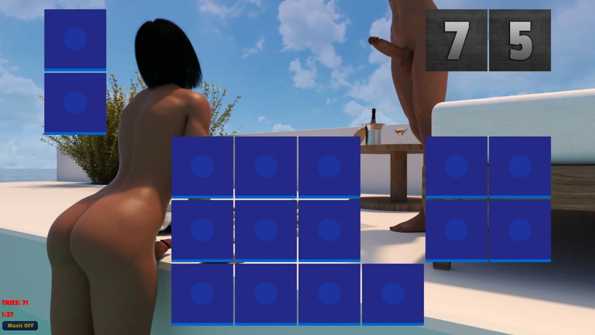 Sexy Memory Puzzle - Futanari Pool görsel 3