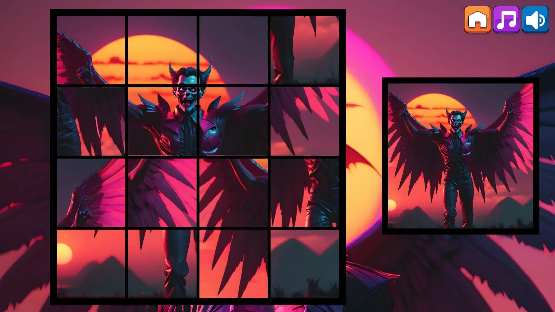 OG Puzzlers: Synthwave Vampires görsel 2