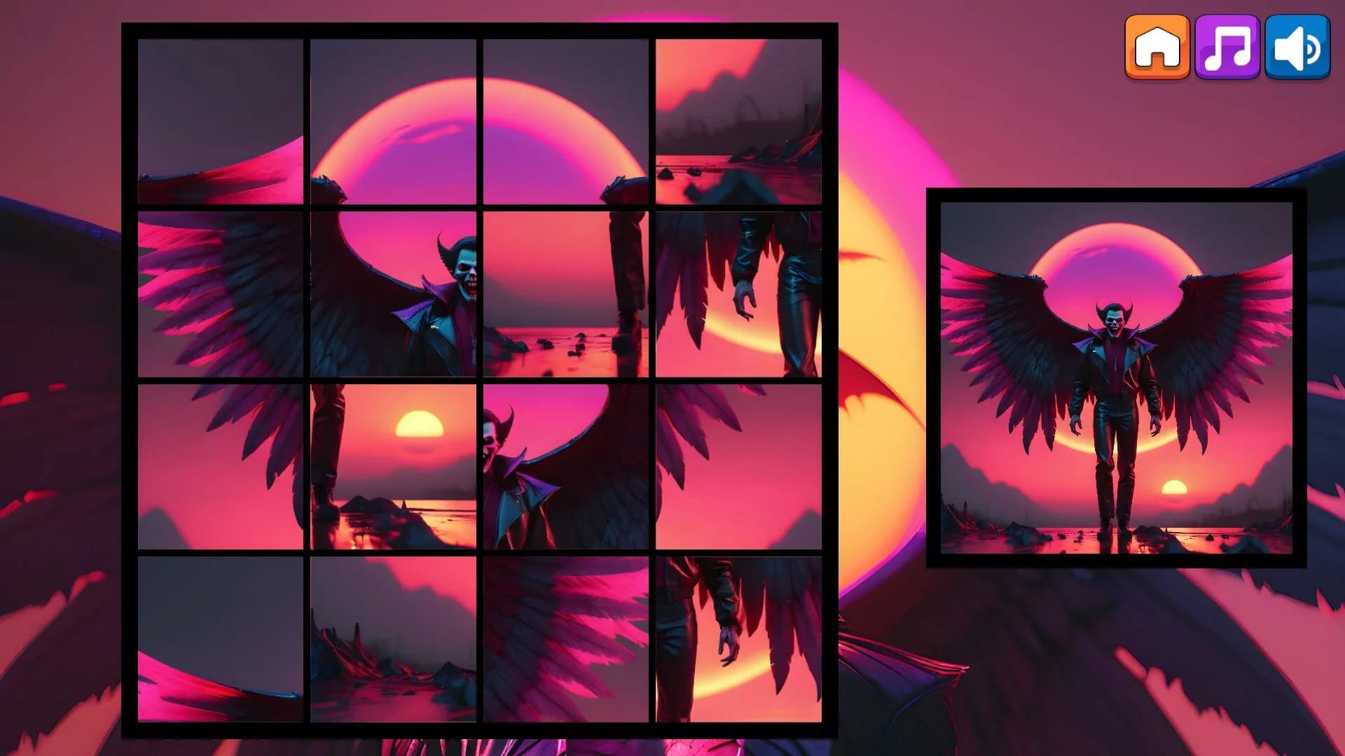 OG Puzzlers: Synthwave Vampires görsel 3