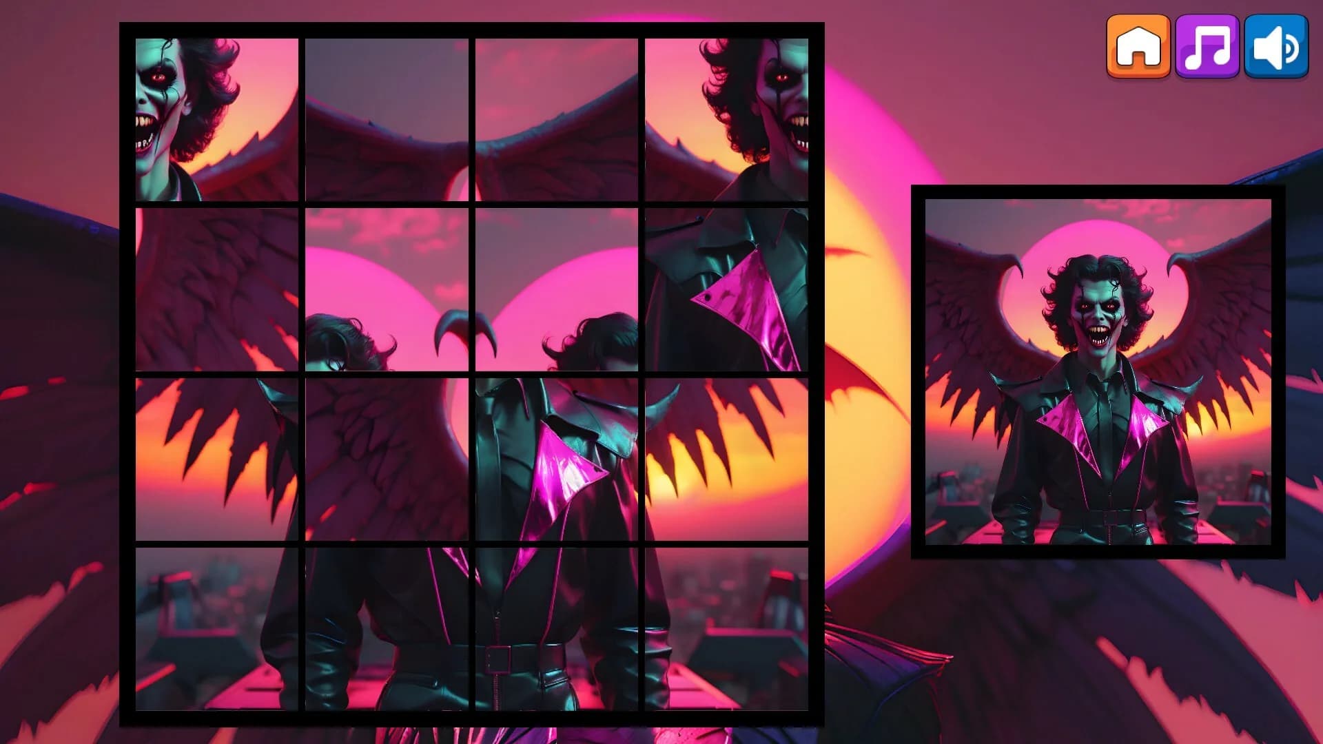 OG Puzzlers: Synthwave Vampires görsel 6