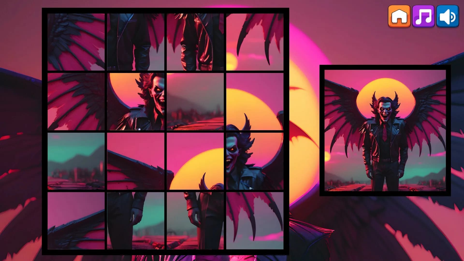 OG Puzzlers: Synthwave Vampires görsel 7