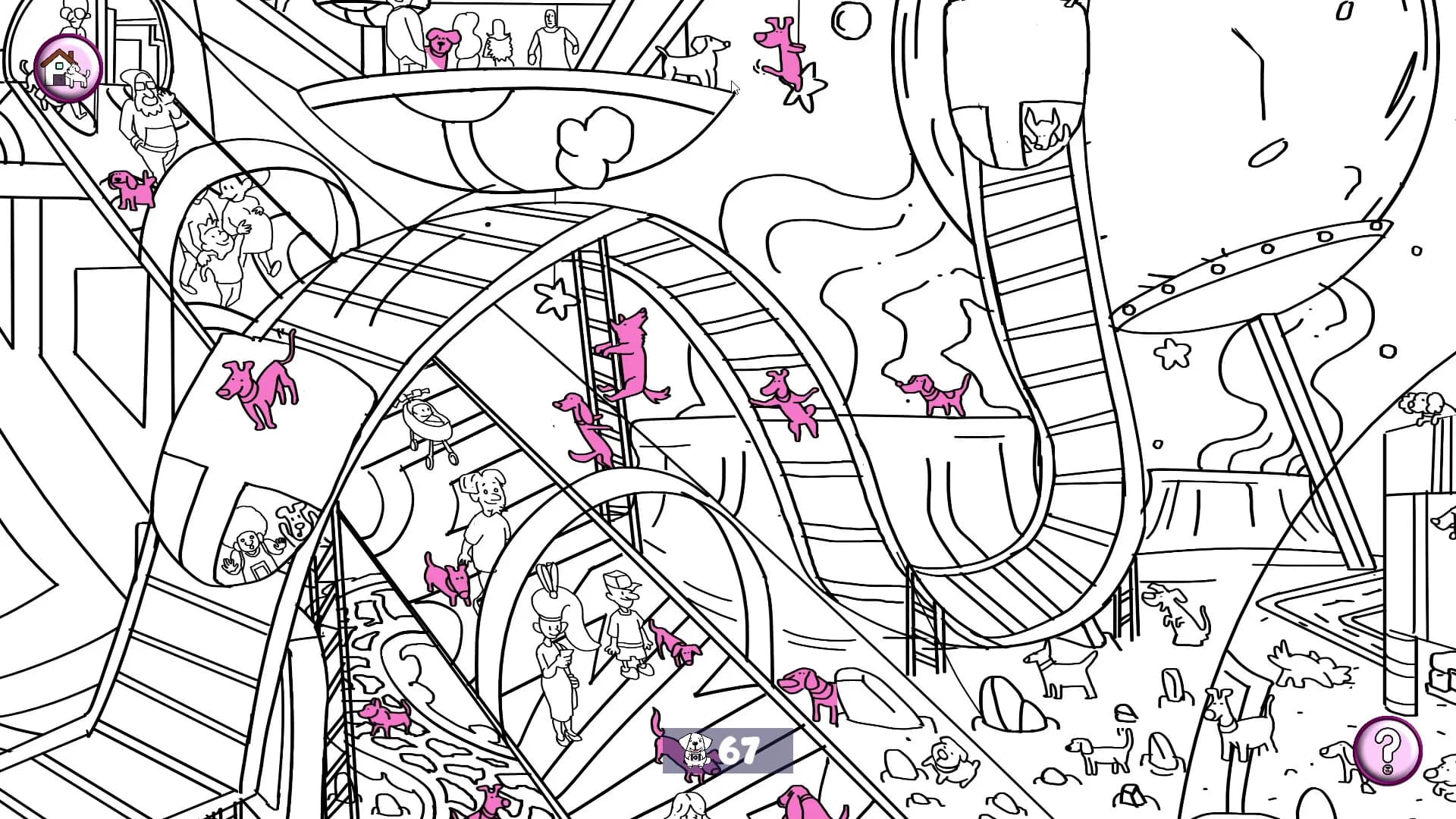 101 Cute Playland Dogs: Find & Paint görsel 5