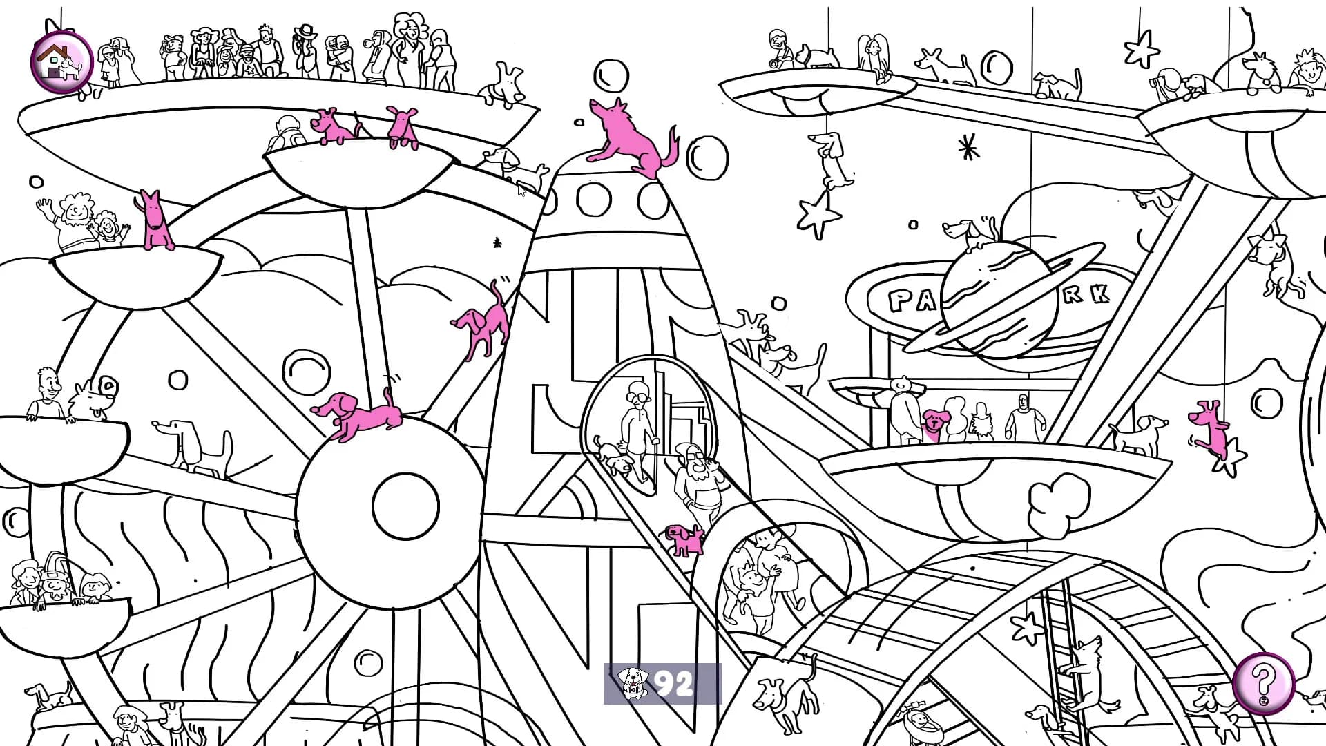 101 Cute Playland Dogs: Find & Paint görsel 6