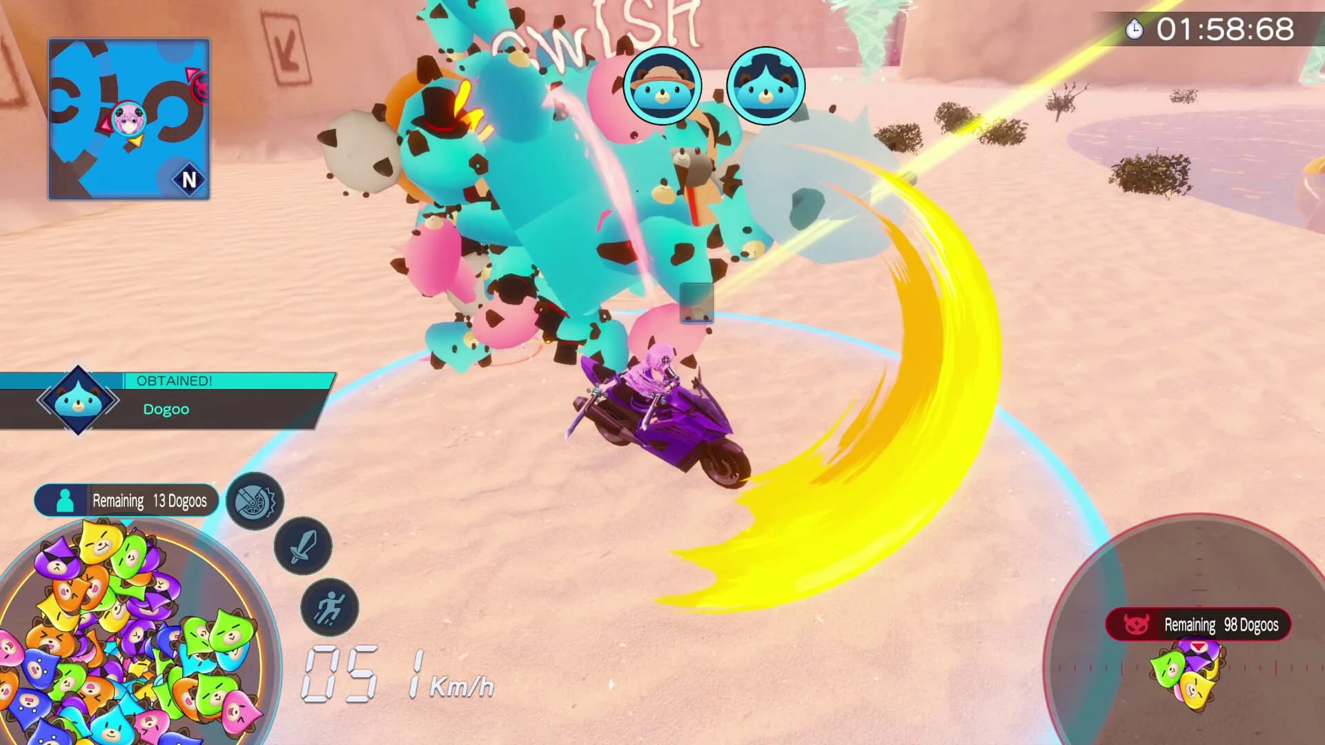 Neptunia Riders VS Dogoos görsel 8