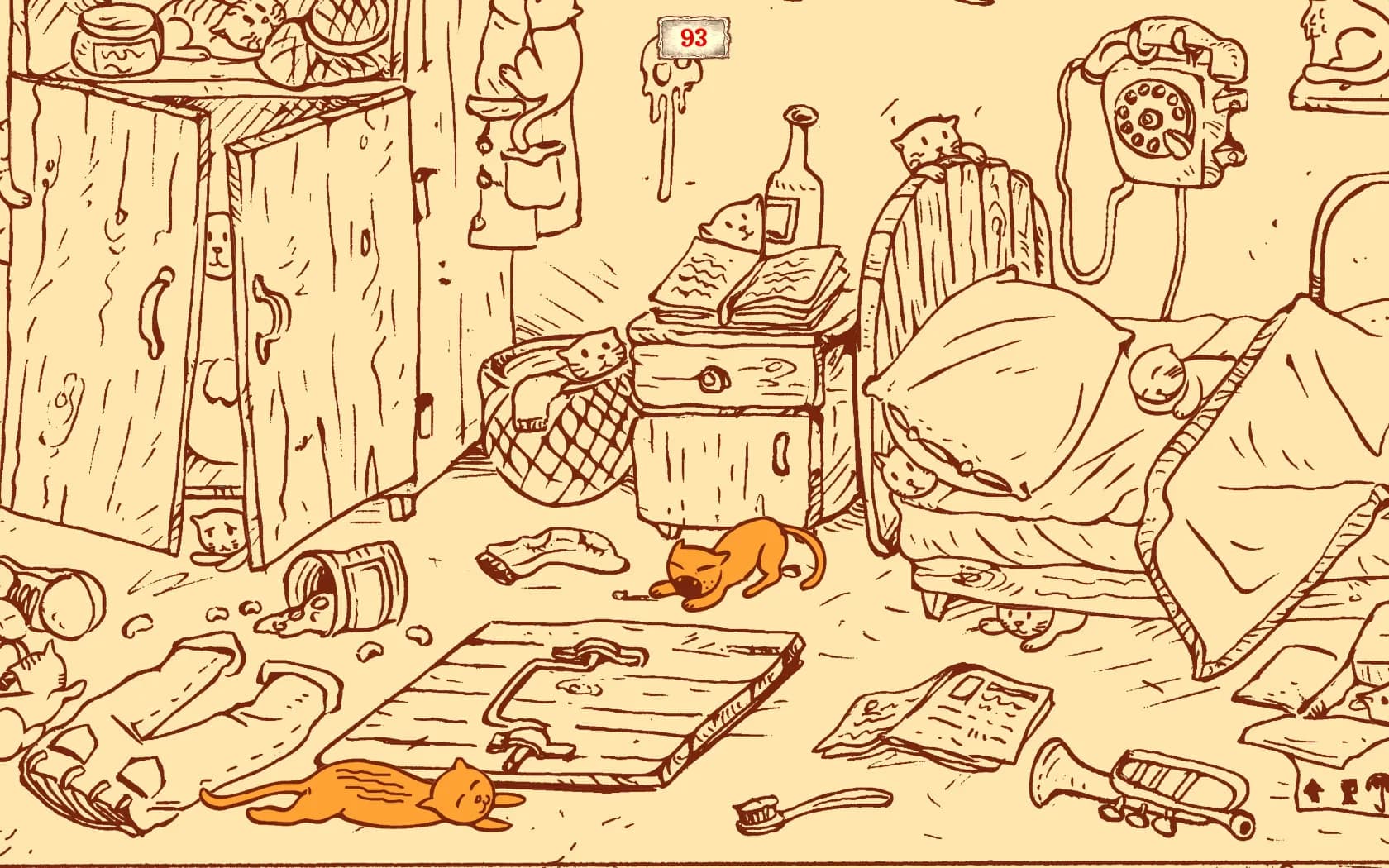 100 Find Kitties: Kitty house II görsel 5