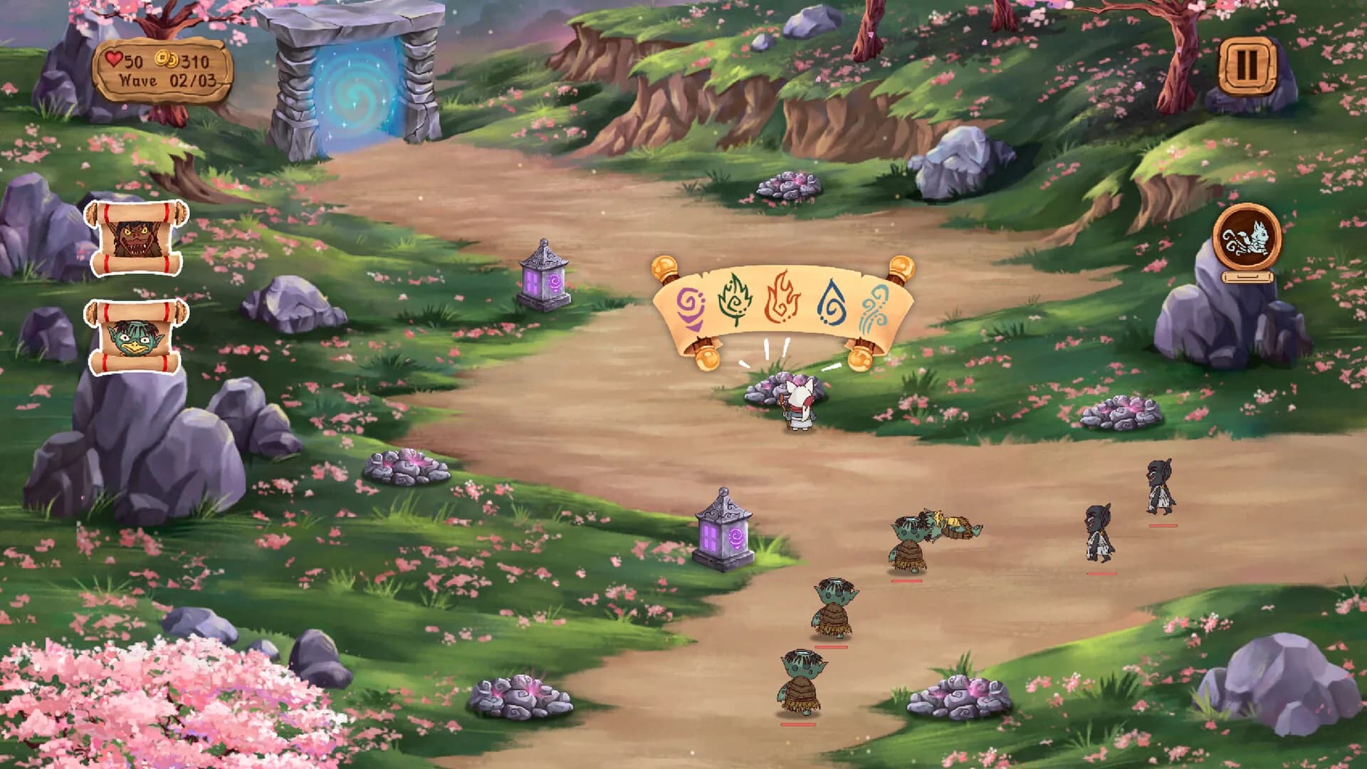 Kitsune's Paths Tower Defense görsel 4
