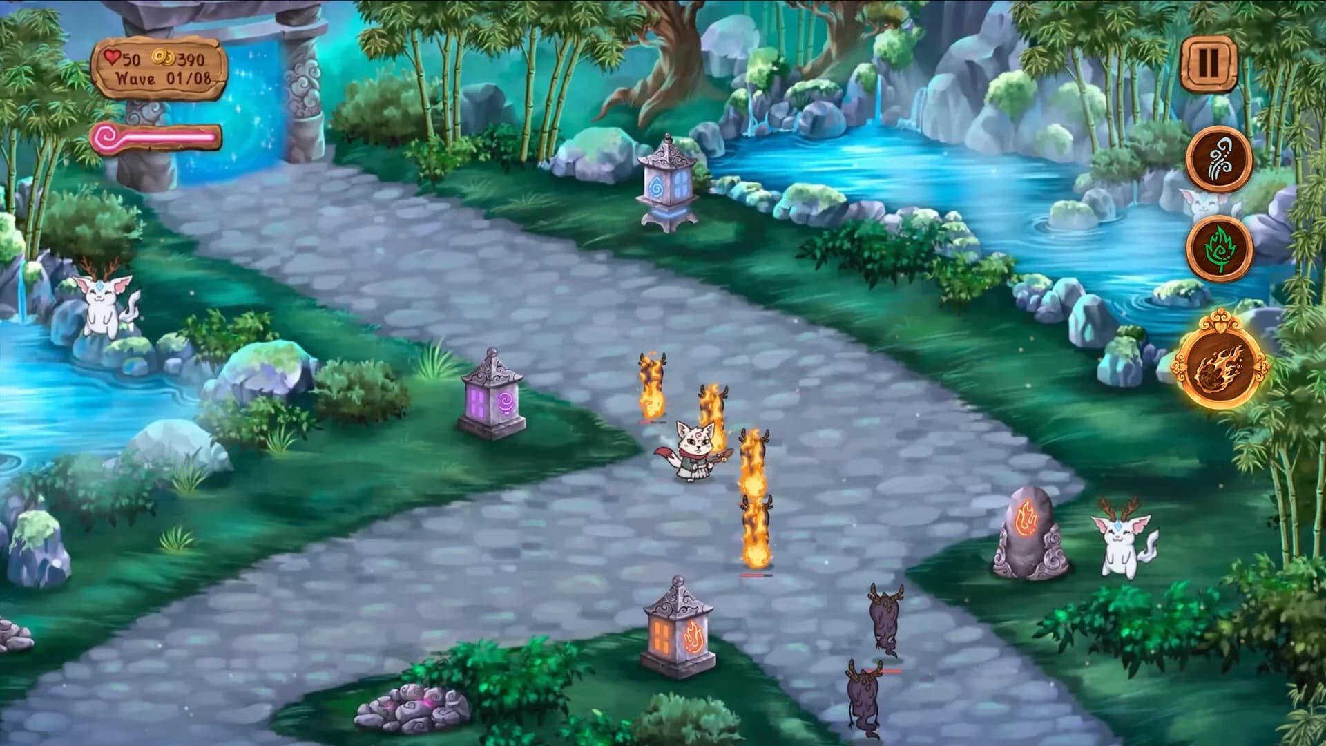 Kitsune's Paths Tower Defense görsel 5