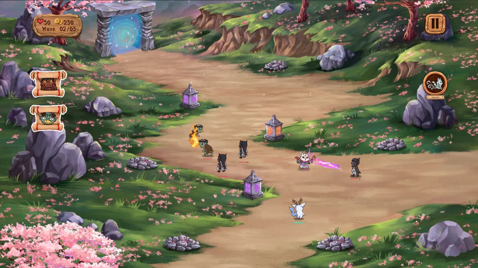 Kitsune's Paths Tower Defense görsel 11