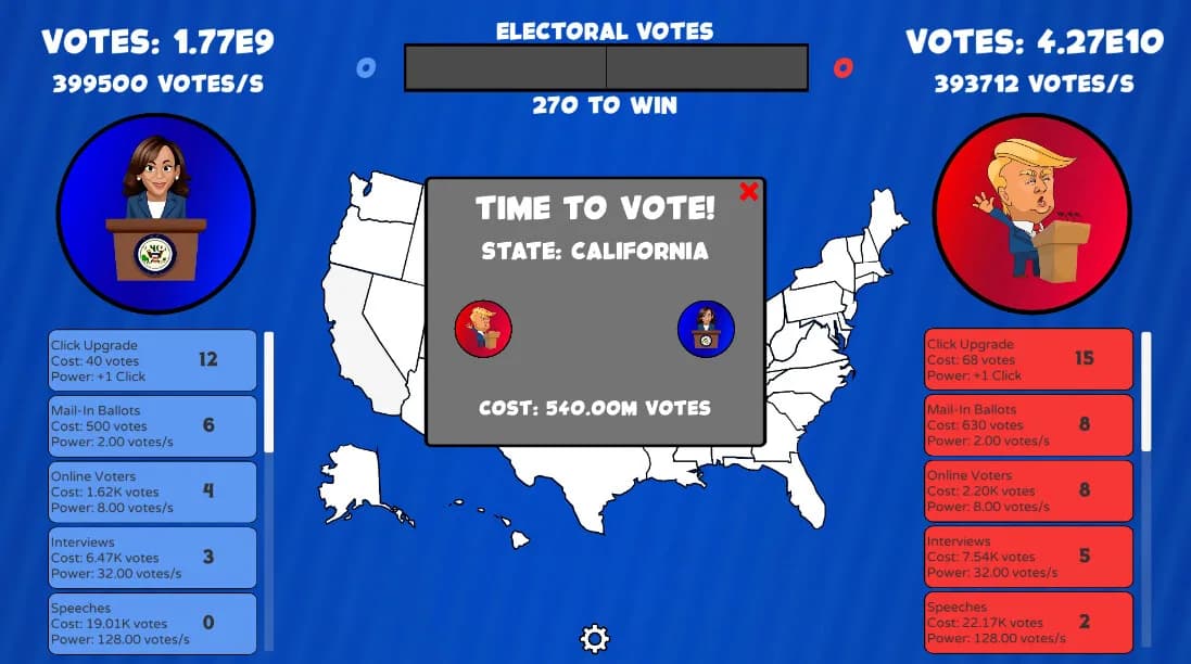 Trump vs Harris Clicker görsel 3