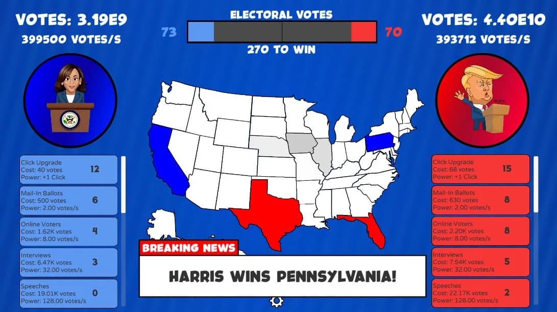 Trump vs Harris Clicker görsel 5