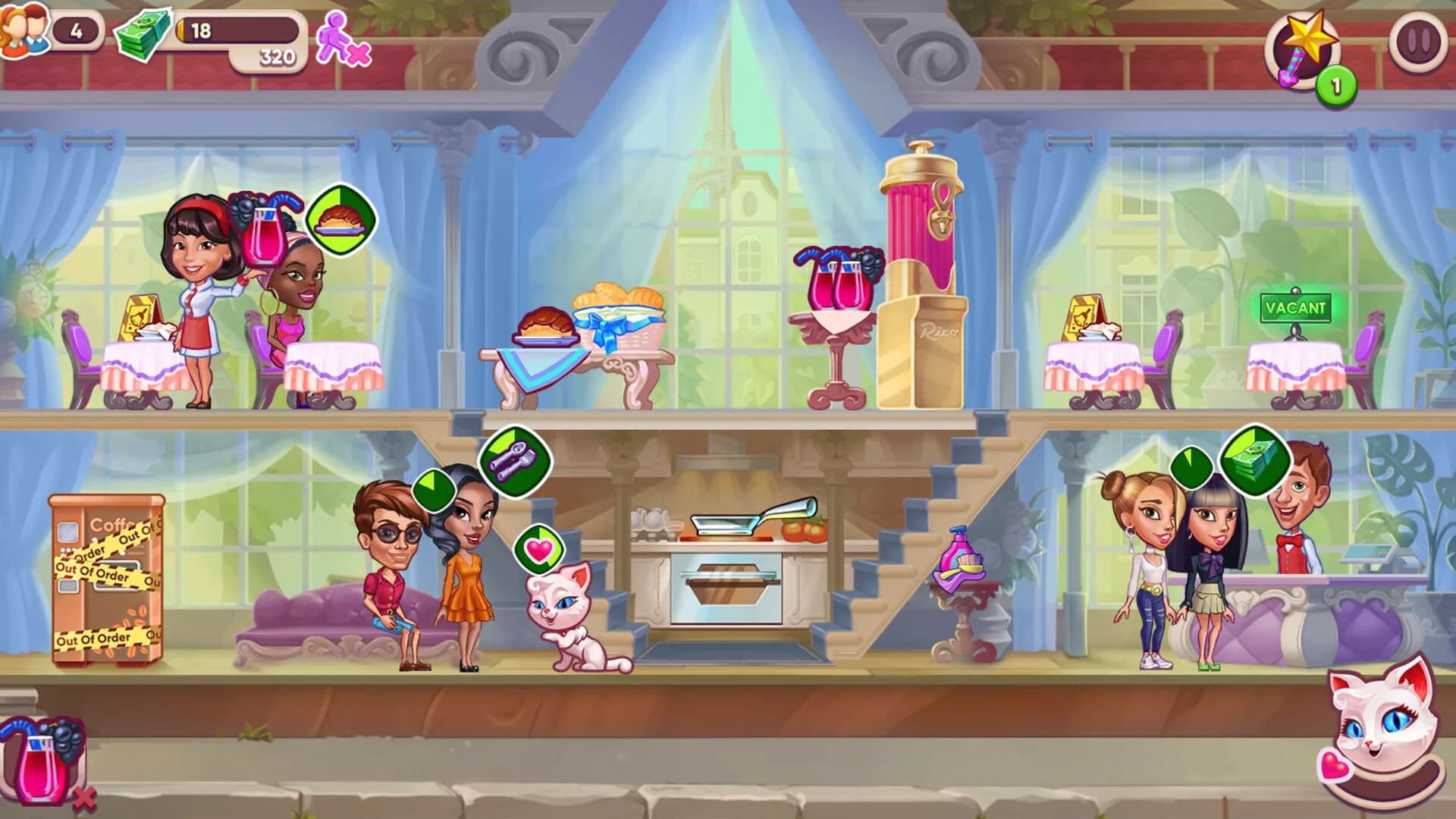 Cafe Dash: Cooking, Diner Game görsel 2
